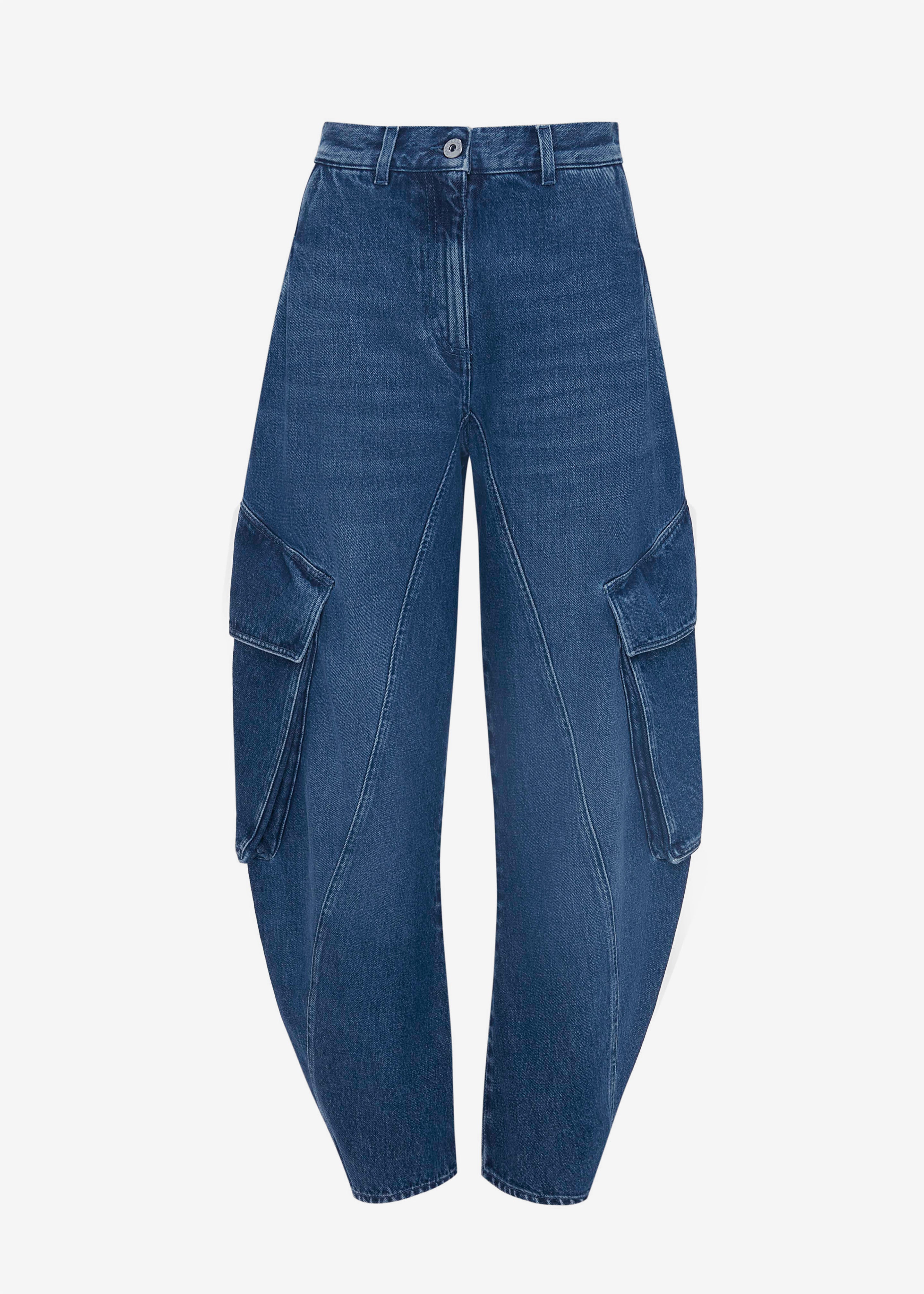JW Anderson Twisted Cargo Jeans - Blue - 7