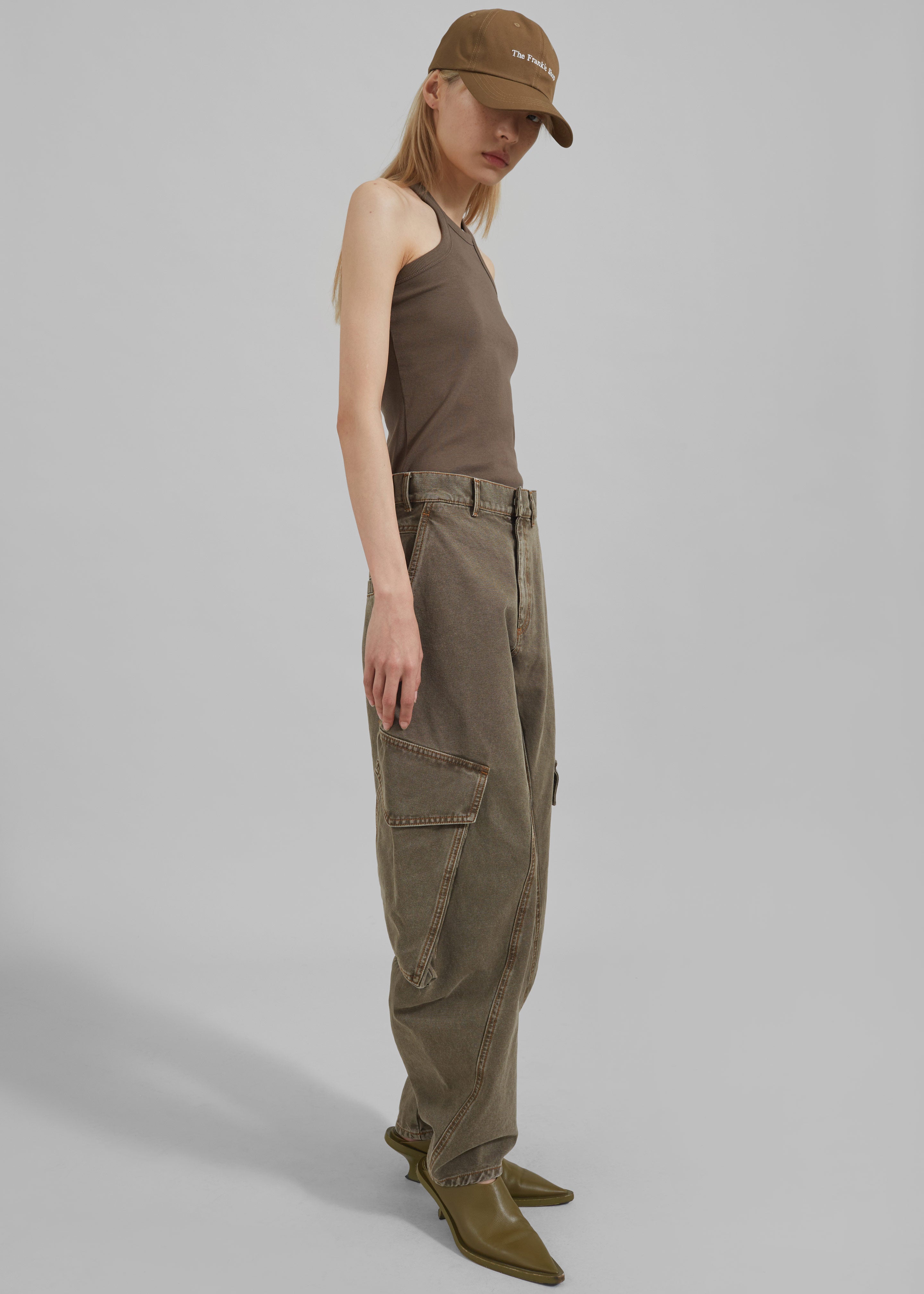 JW Anderson Twisted Cargo Trousers - Khaki - 5