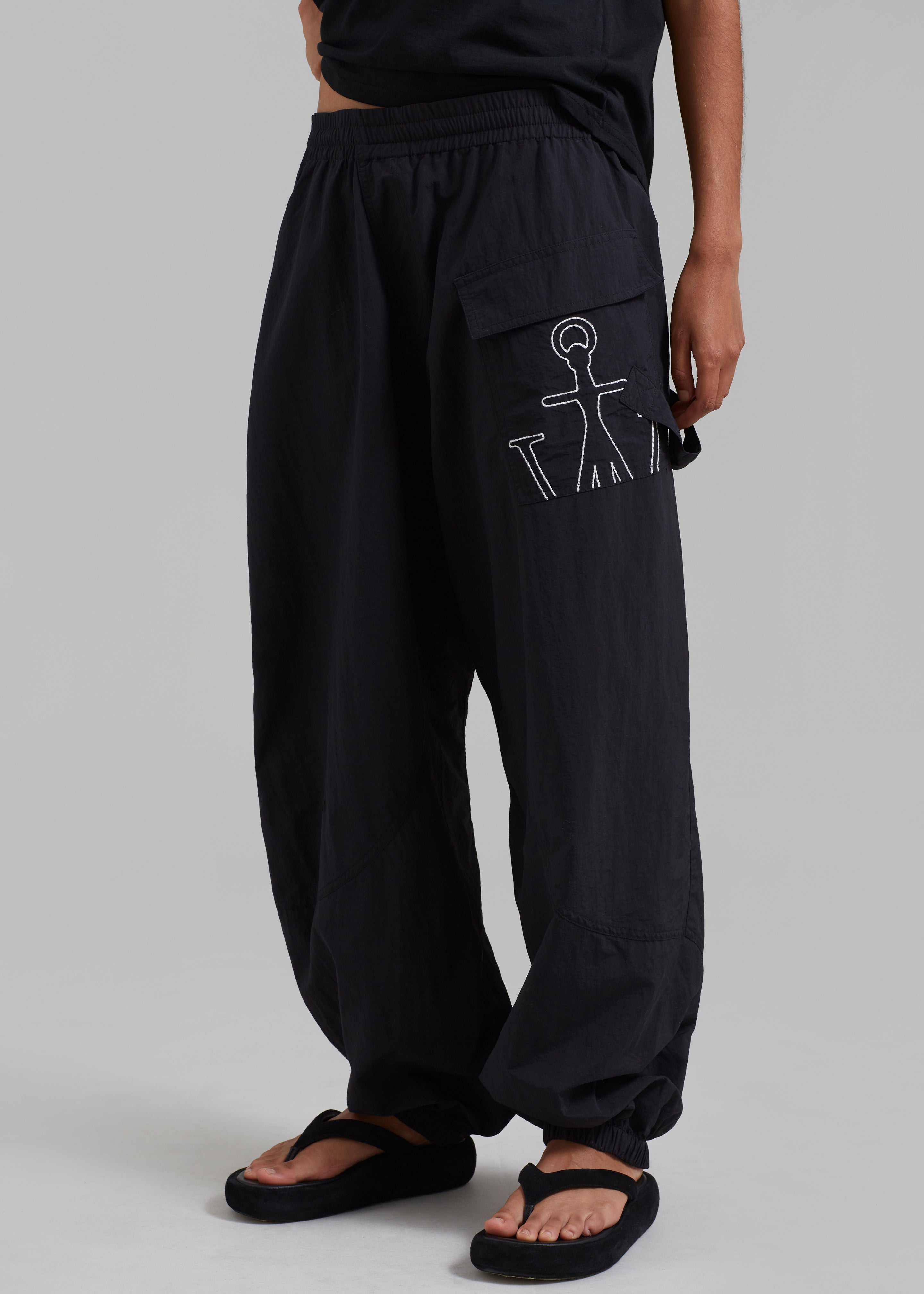JW Anderson Twisted Joggers - Black - 2