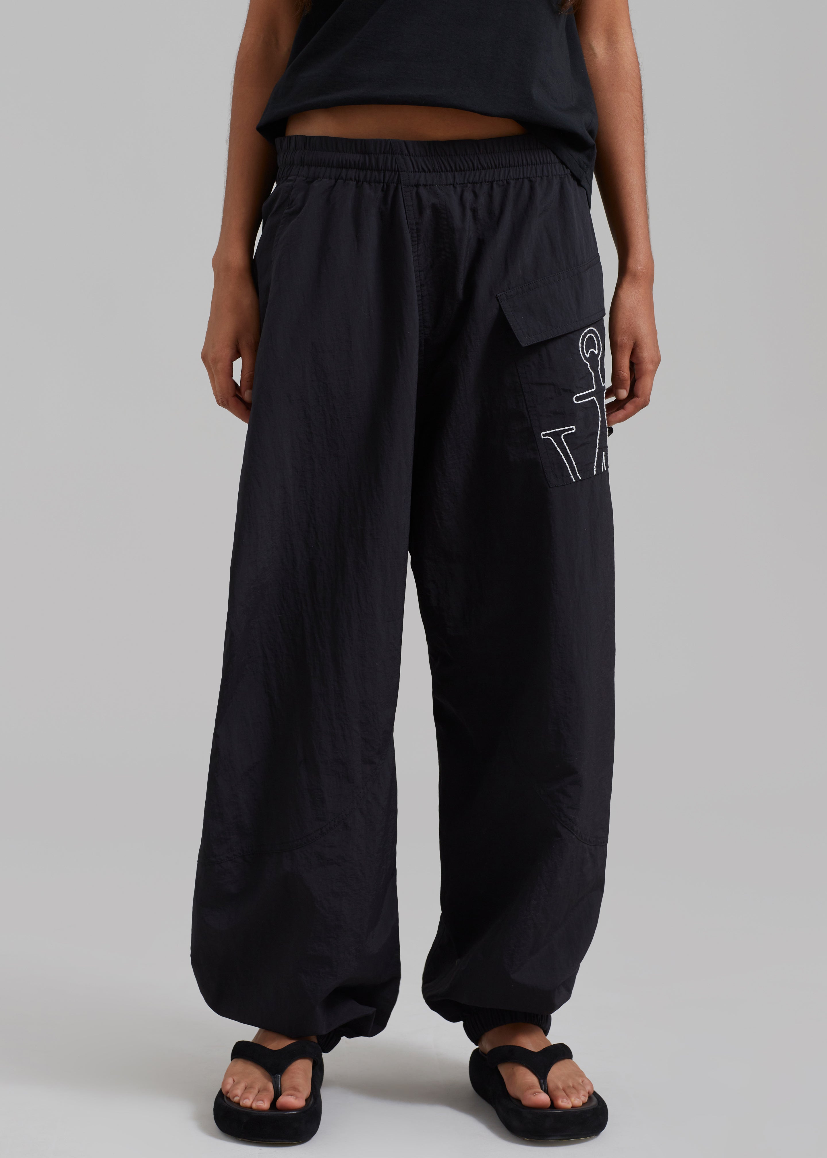 JW Anderson Twisted Joggers - Black - 5