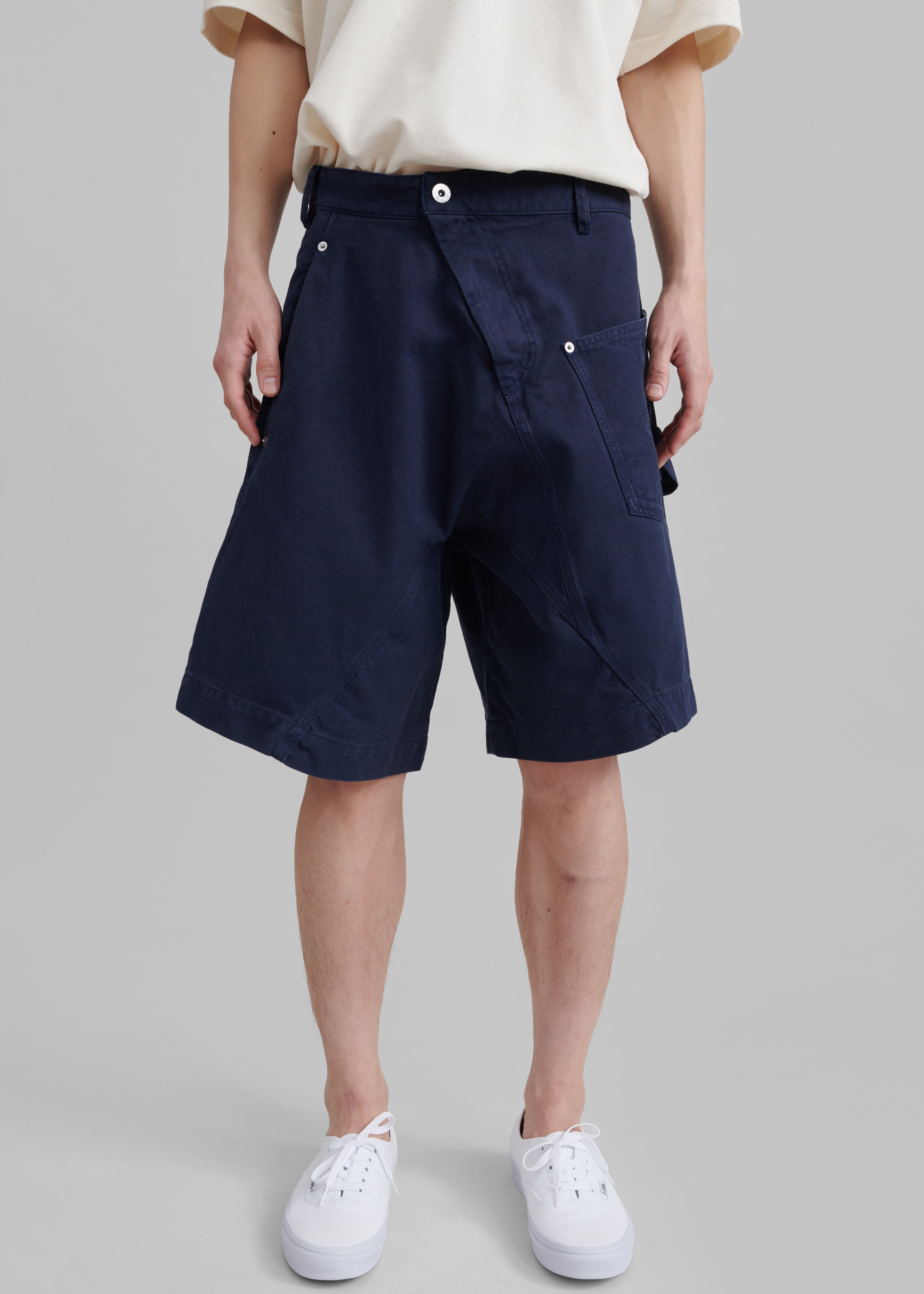 JW Anderson Twisted Shorts - Navy