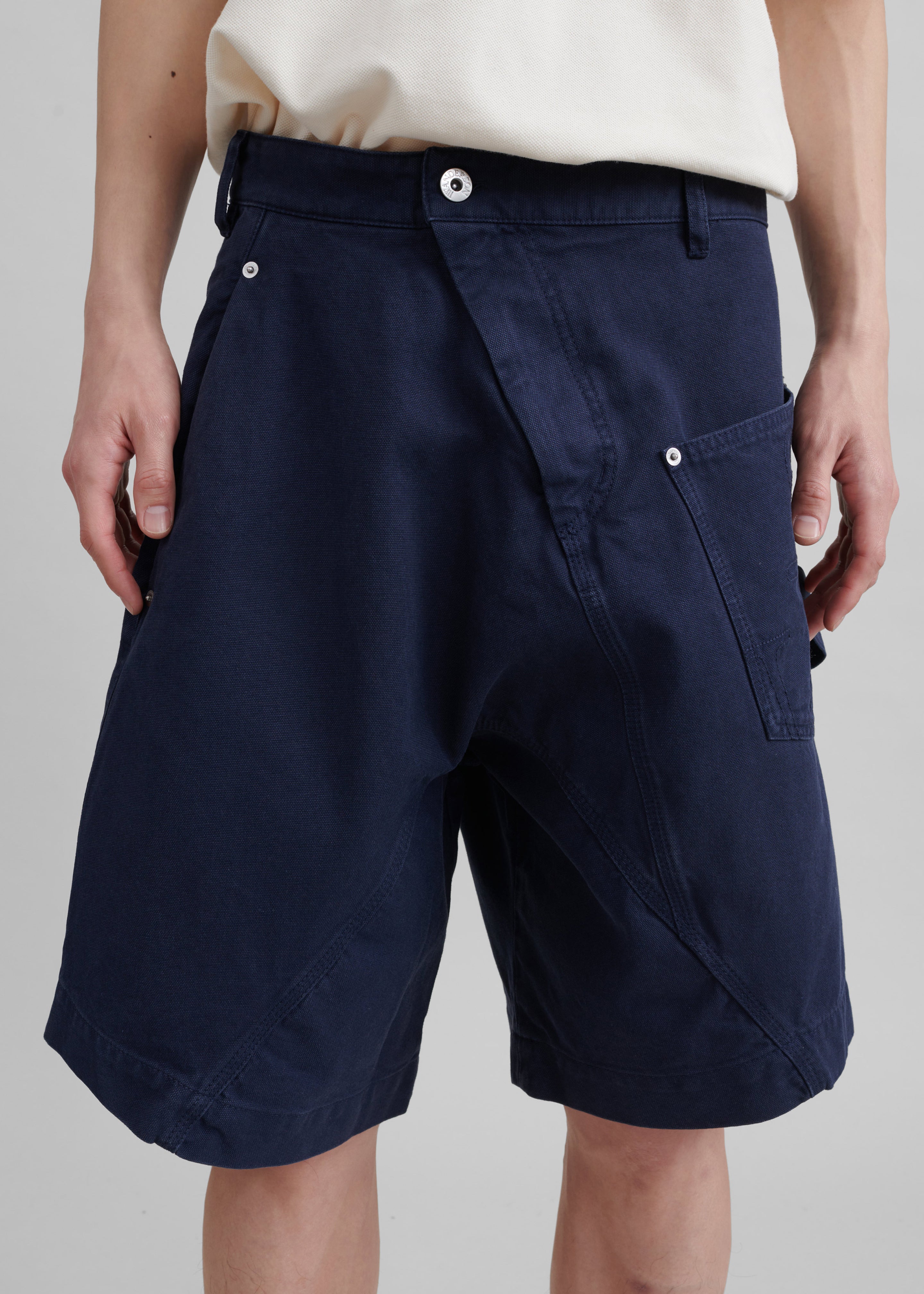 JW Anderson Twisted Shorts - Navy - 3