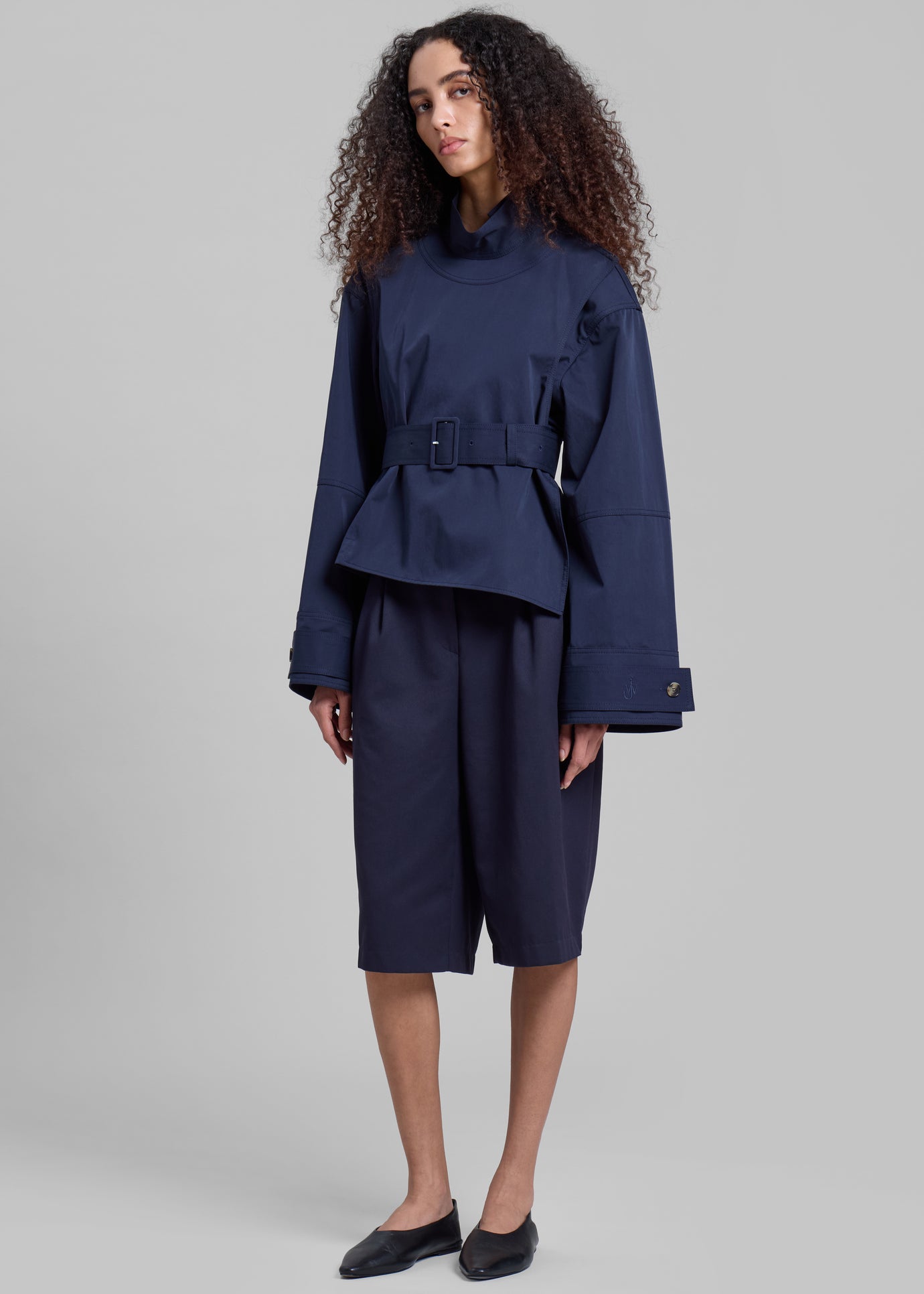 JW Anderson Wrap Trench Jacket - Navy - 1