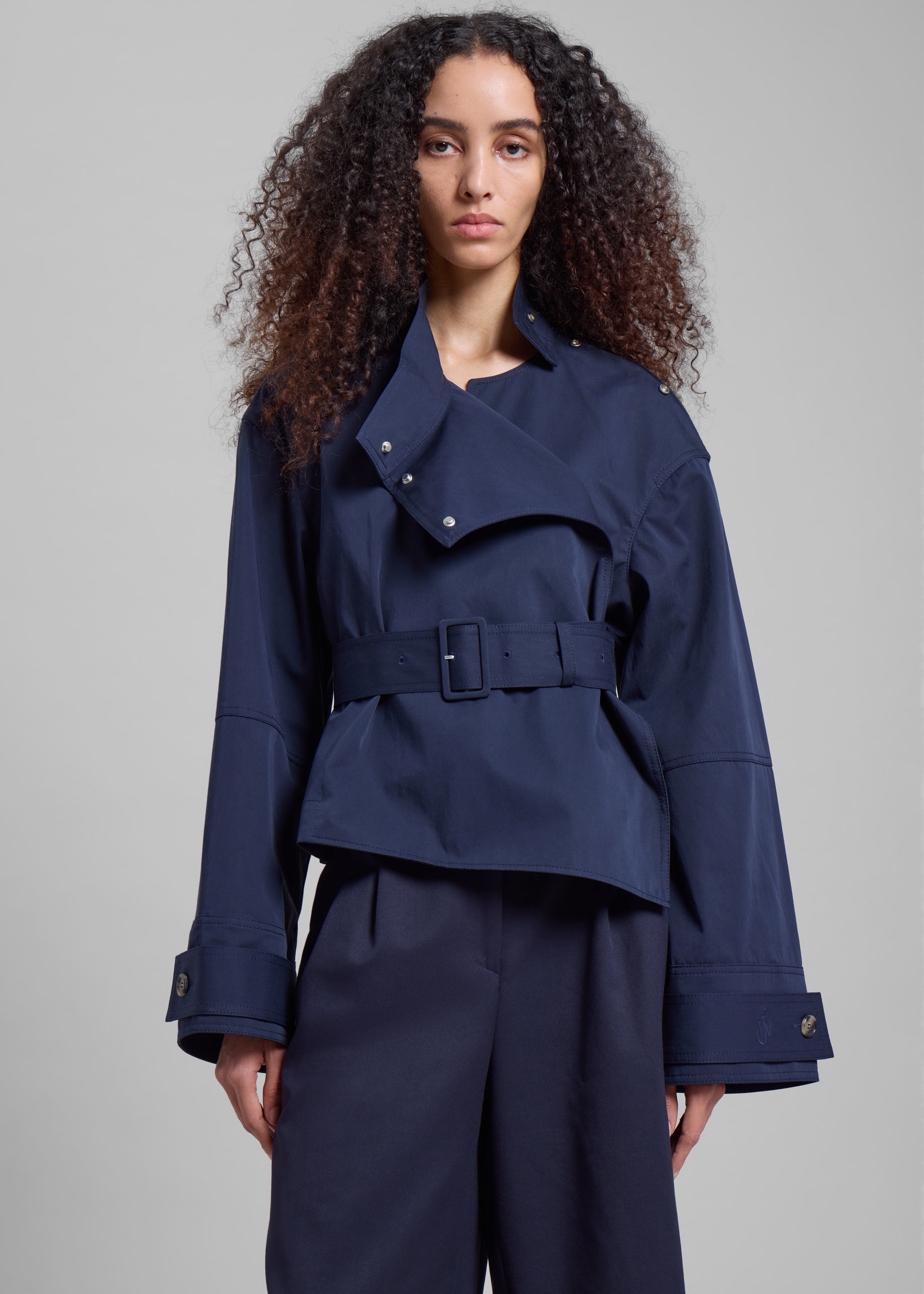 JW Anderson Wrap Trench Jacket - Navy - 5