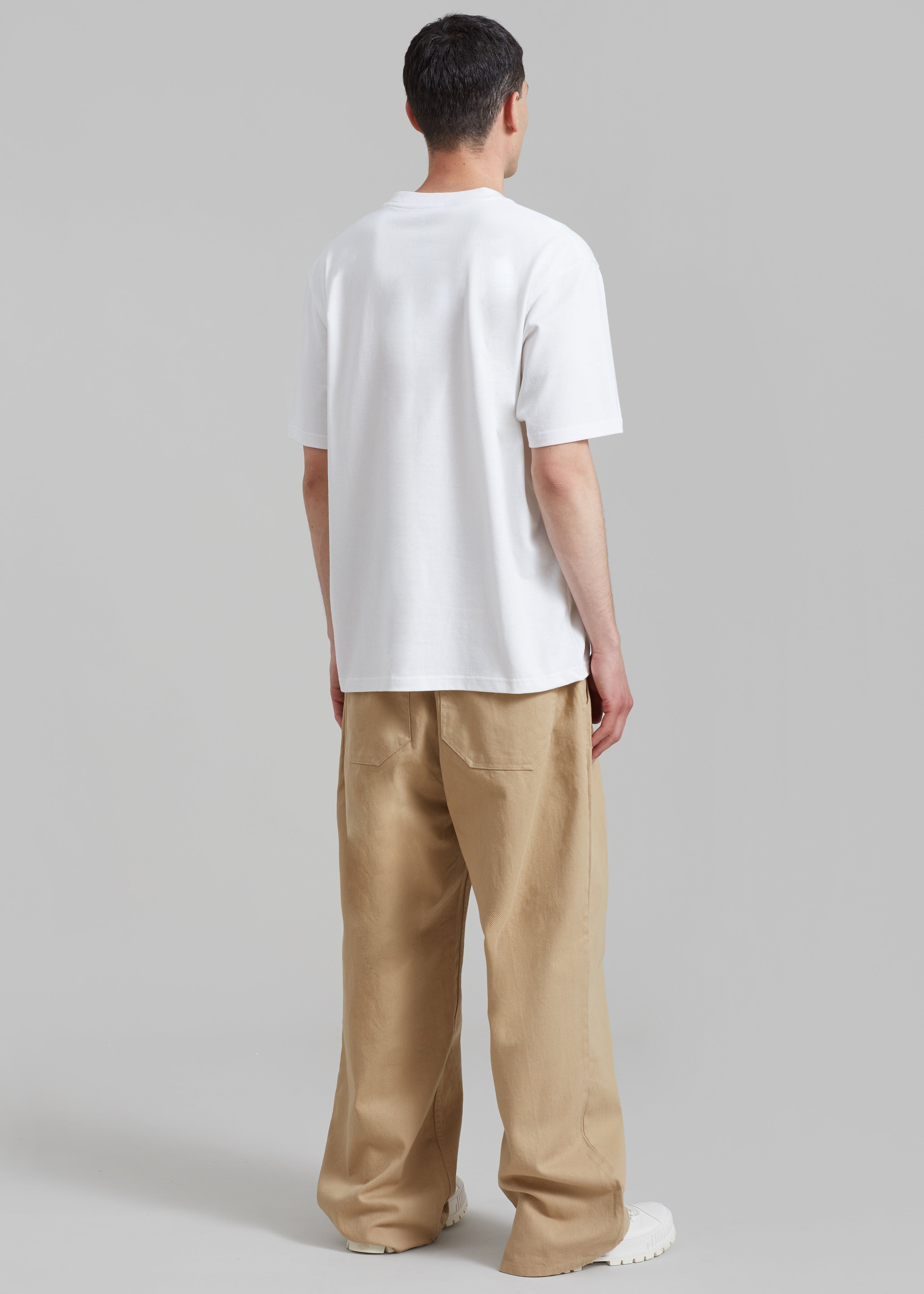 JW Anderson Profile Stud Chest Pocket T-Shirt - White - 5