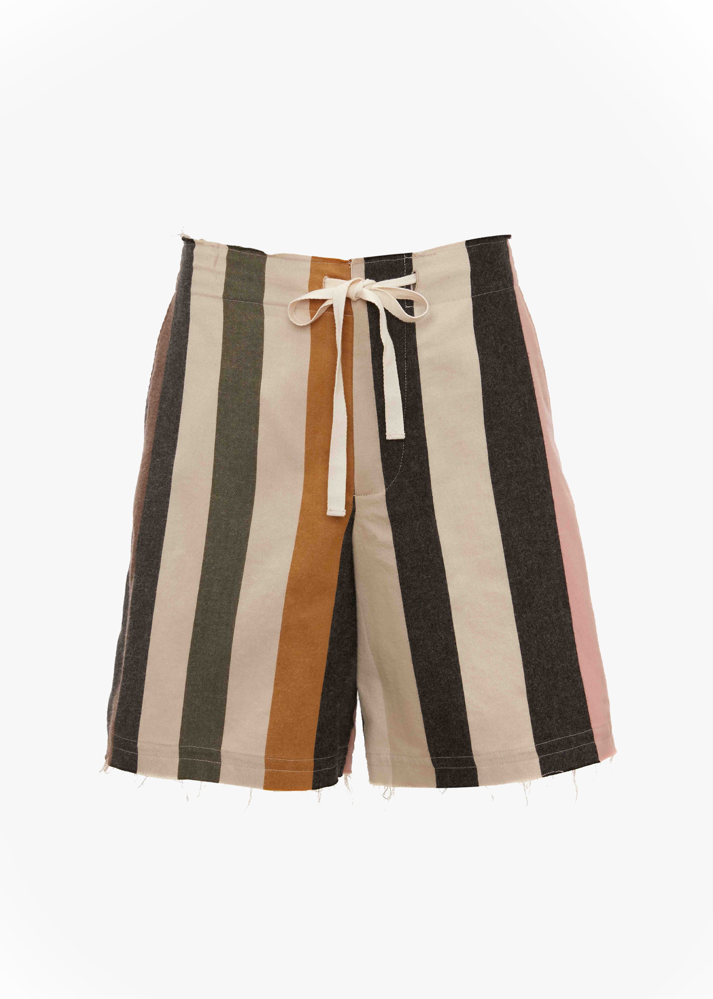 JW Anderson Wide Leg Shorts - Flax/Multi