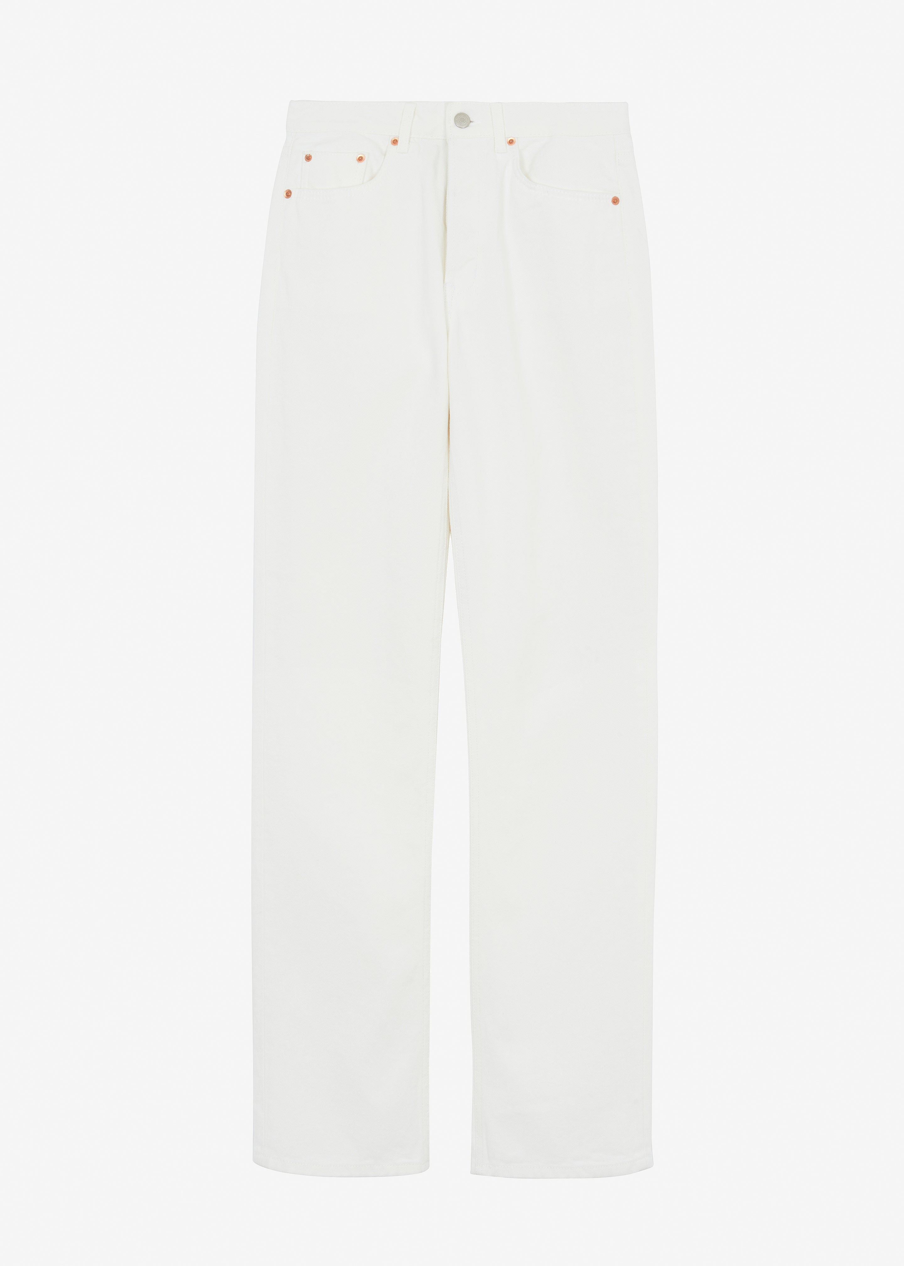 Kadie Straight Jeans - Off White - 7