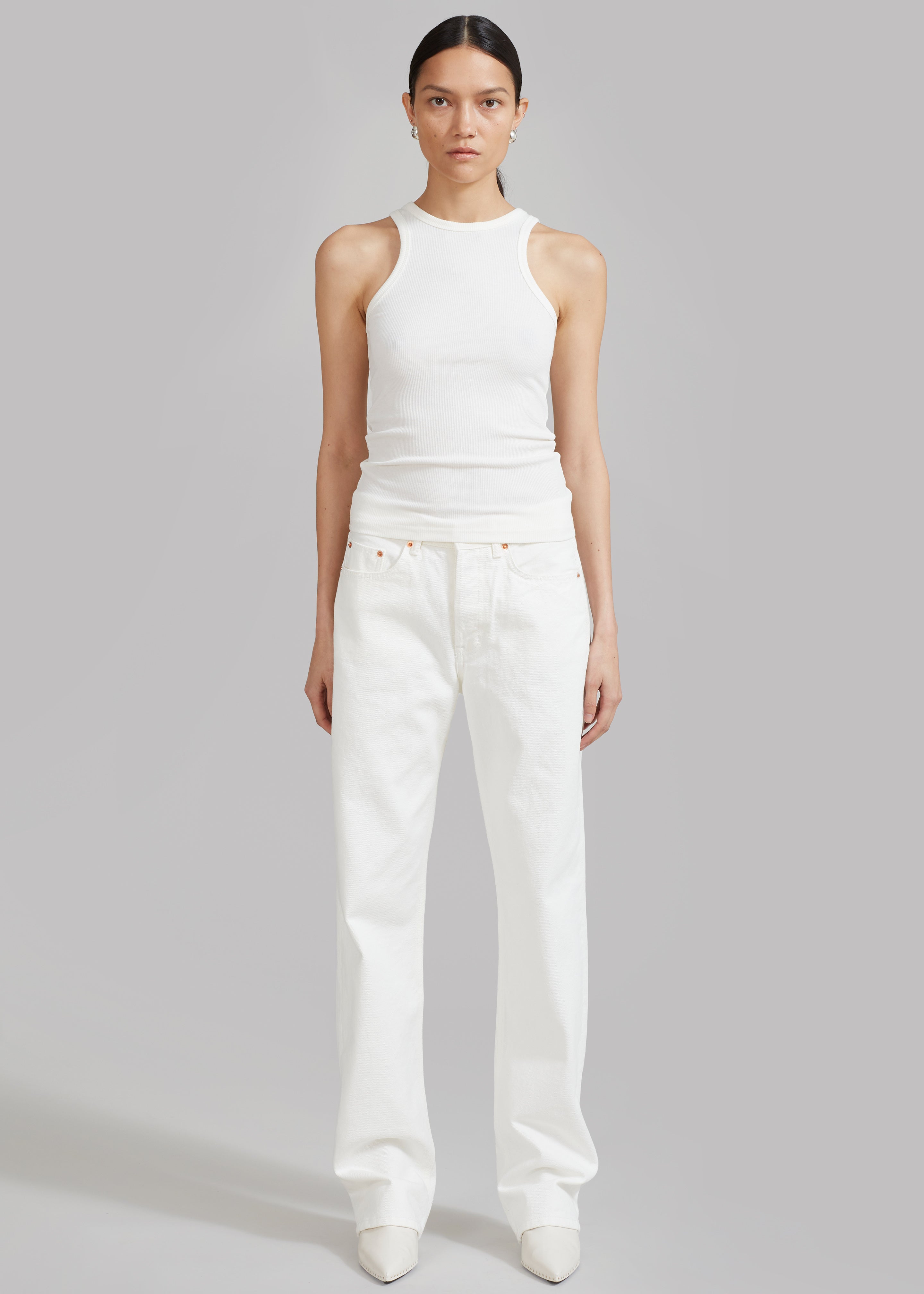 Kadie Straight Jeans - Off White - 5