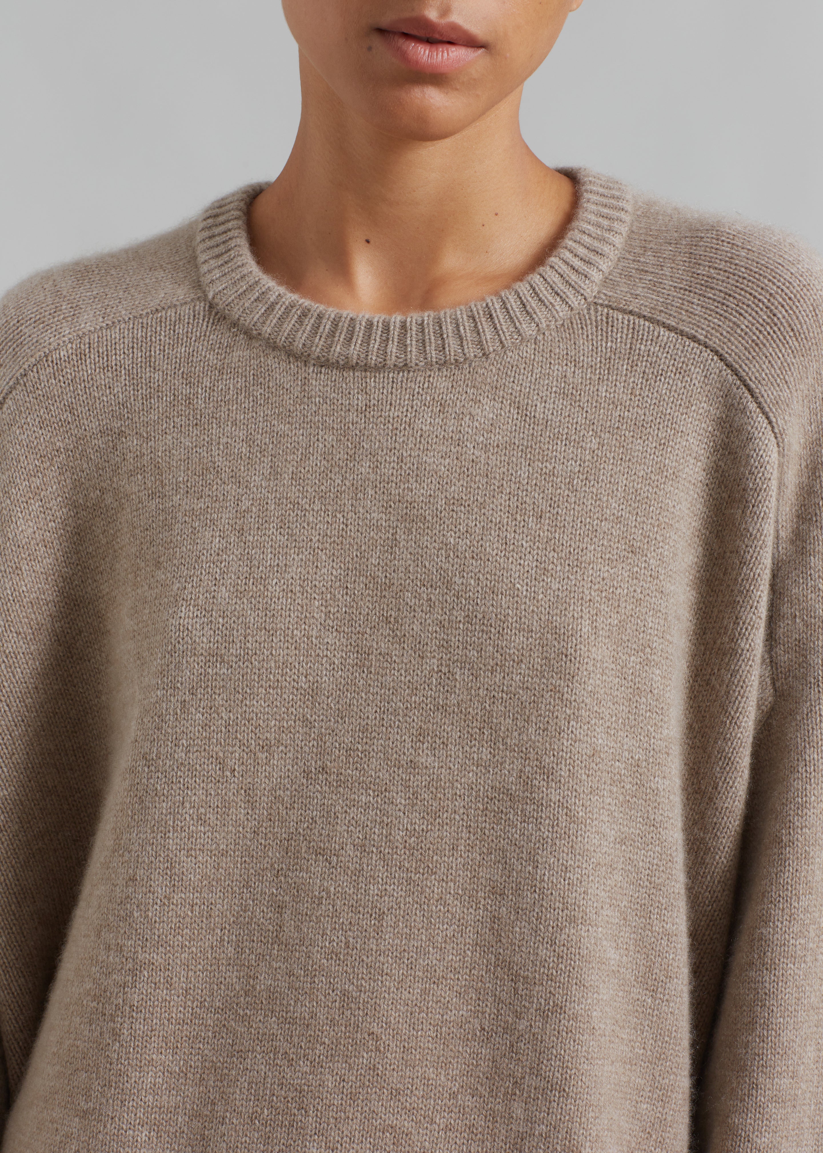 Kairon Cashmere Crewneck Sweater - Beige - 4