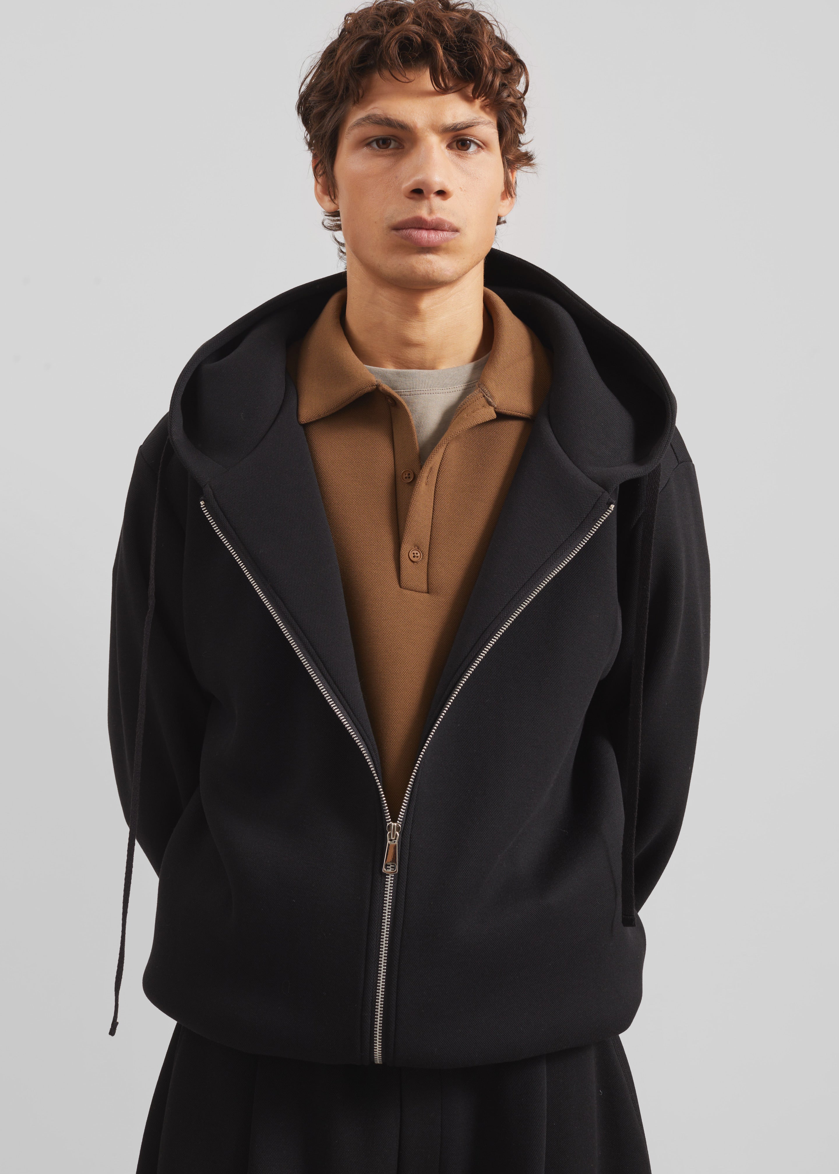 Kallmyr Zip-Up Hoodie - Black – The Frankie Shop