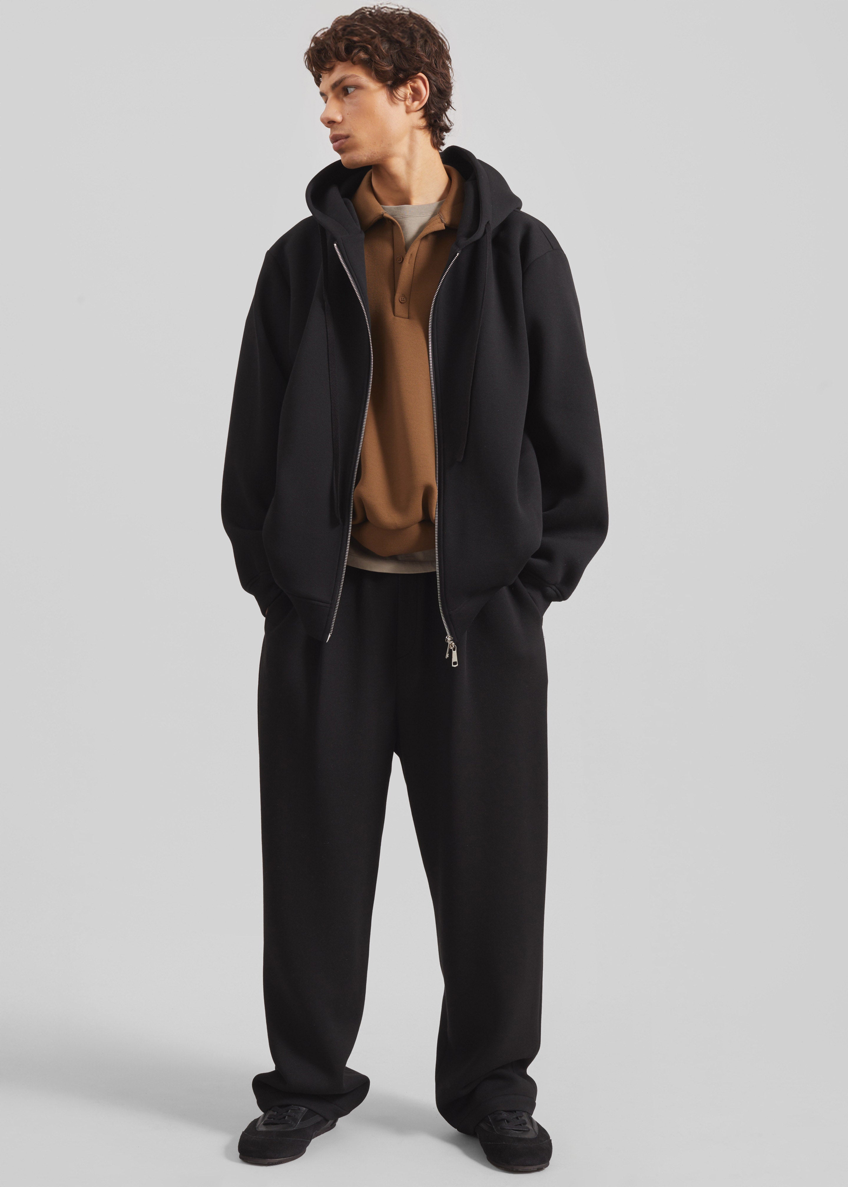 Kallmyr Zip-Up Hoodie - Black – The Frankie Shop