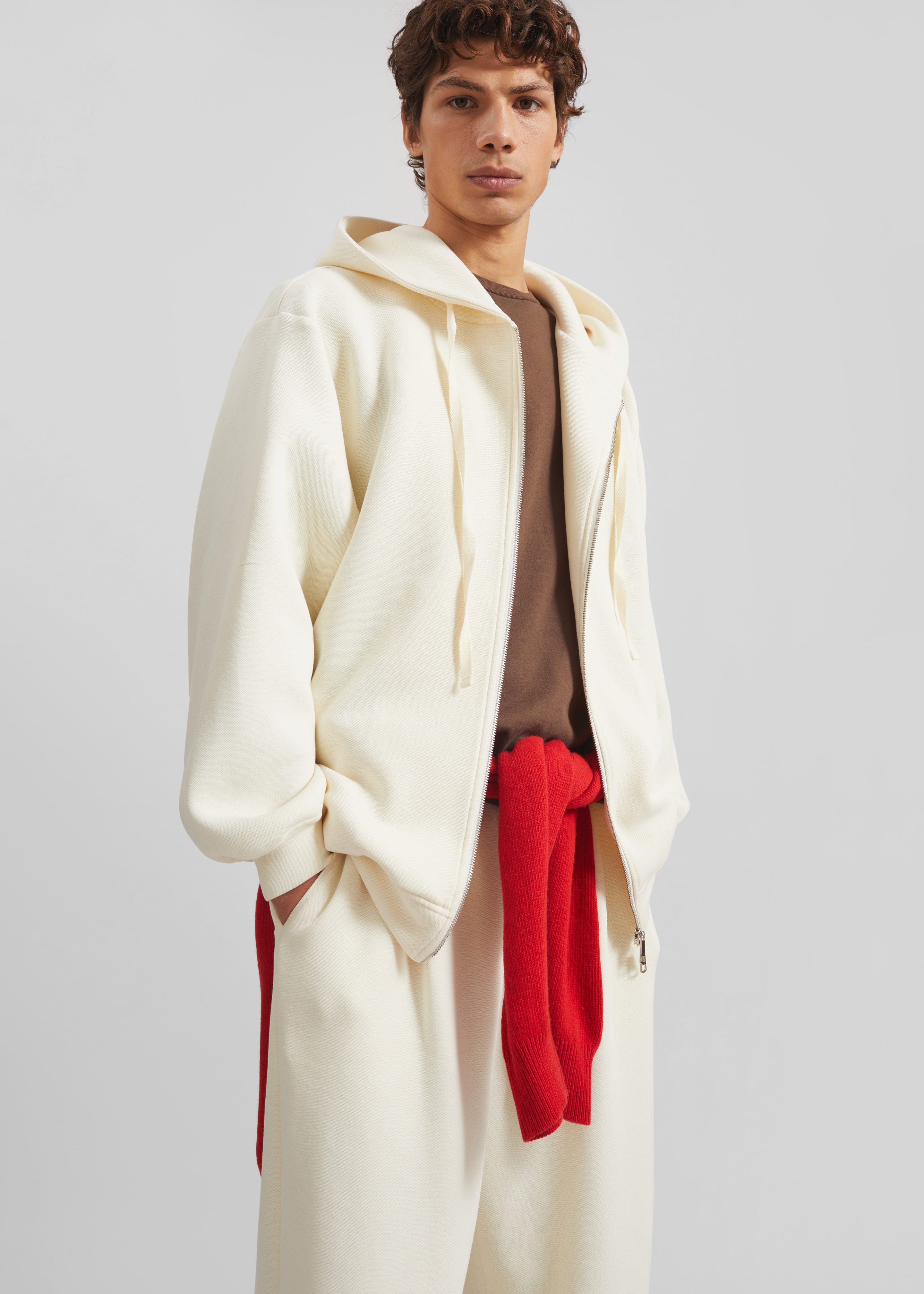 Kallmyr Zip-Up Hoodie - Ivory – The Frankie Shop