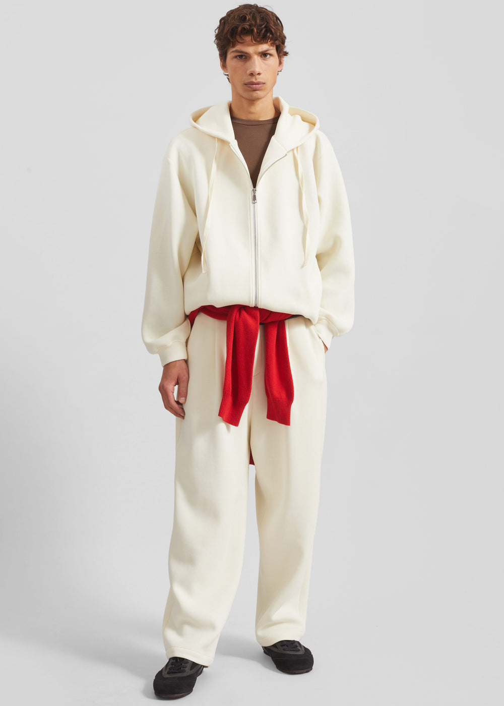 Kallmyr Zip-Up Hoodie - Ivory - 1