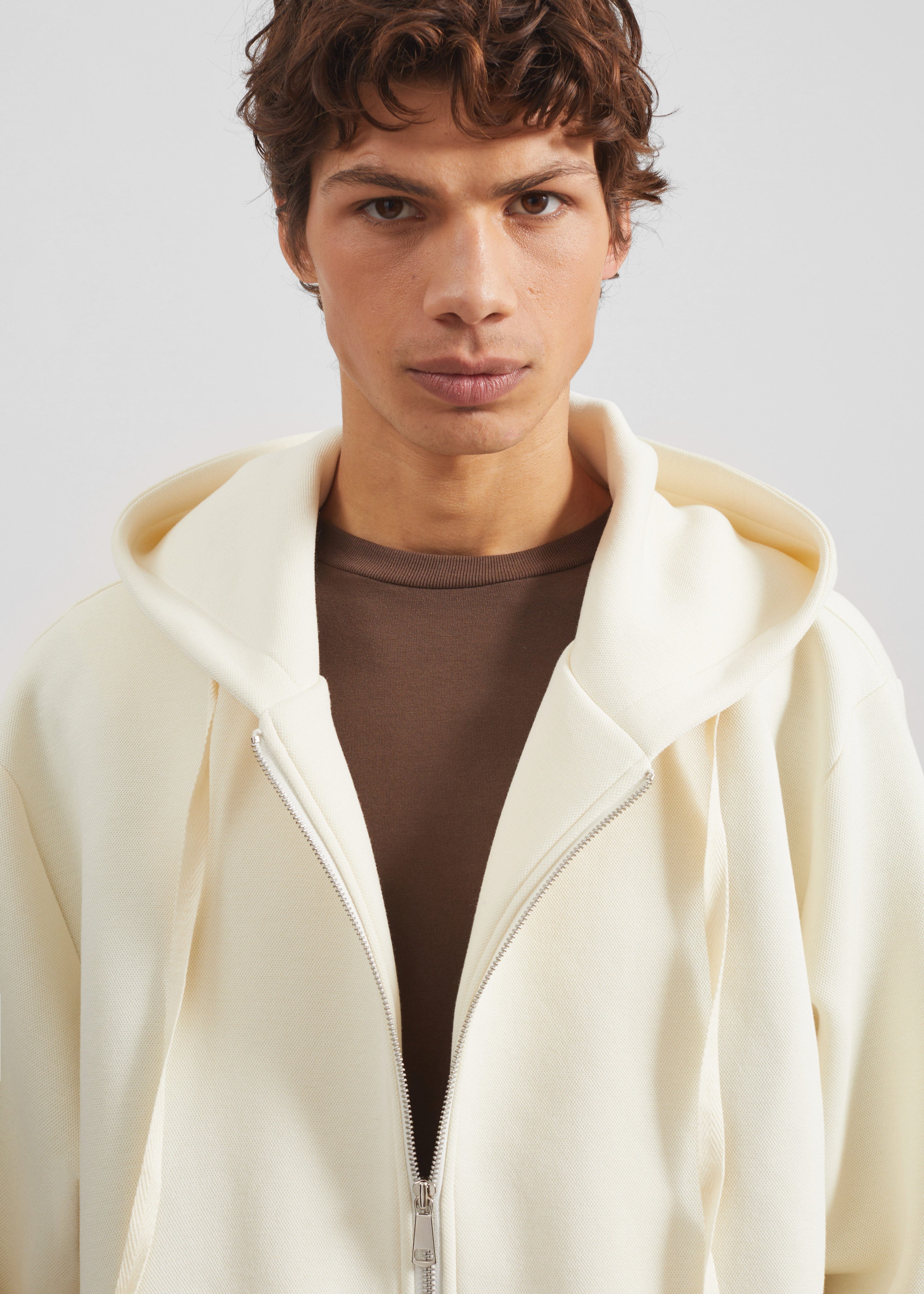 Kallmyr Zip-Up Hoodie - Ivory – The Frankie Shop