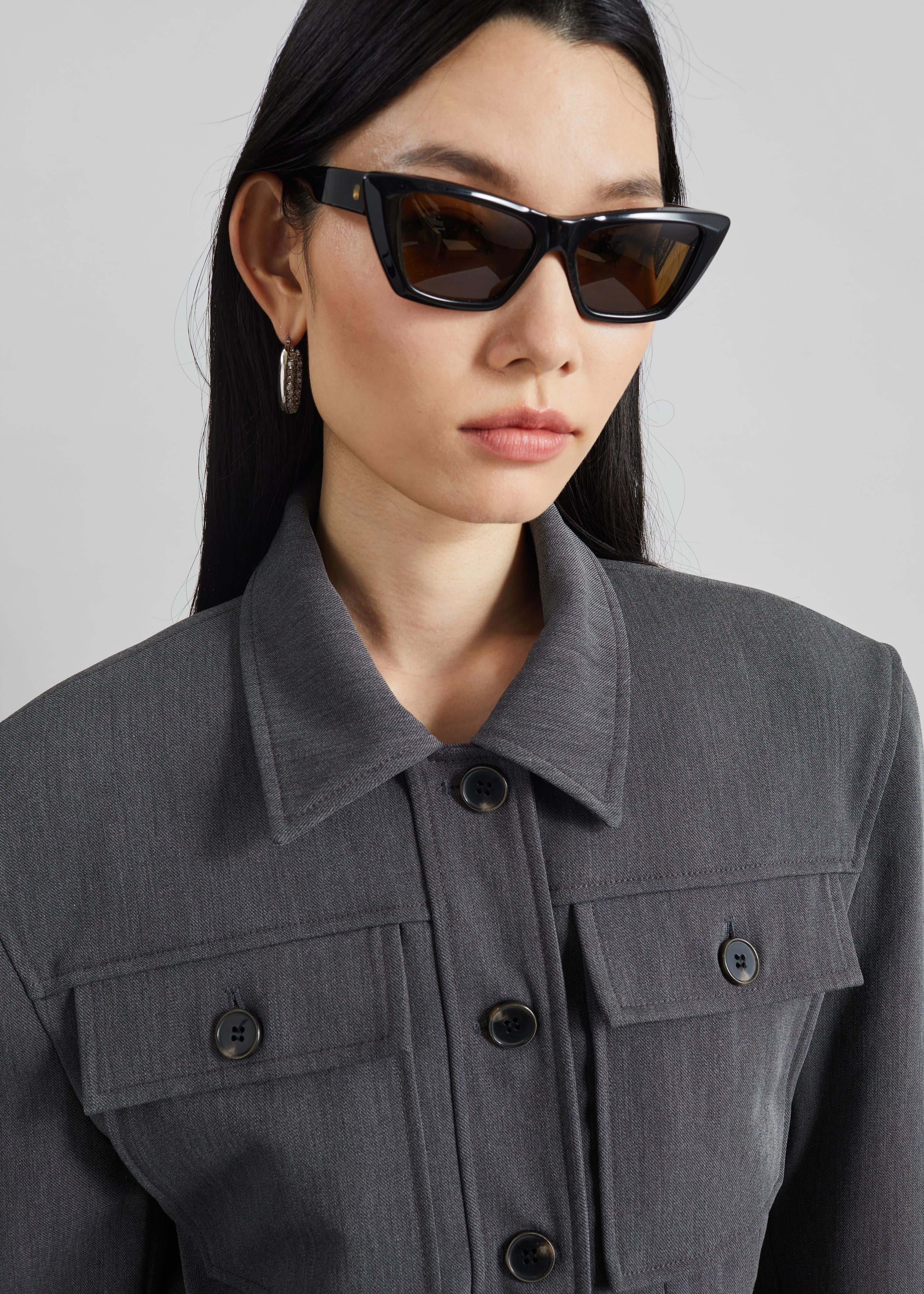 Kalvo Boxy Jacket - Dark Grey - 5