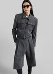 Kalvo Boxy Jacket - Dark Grey