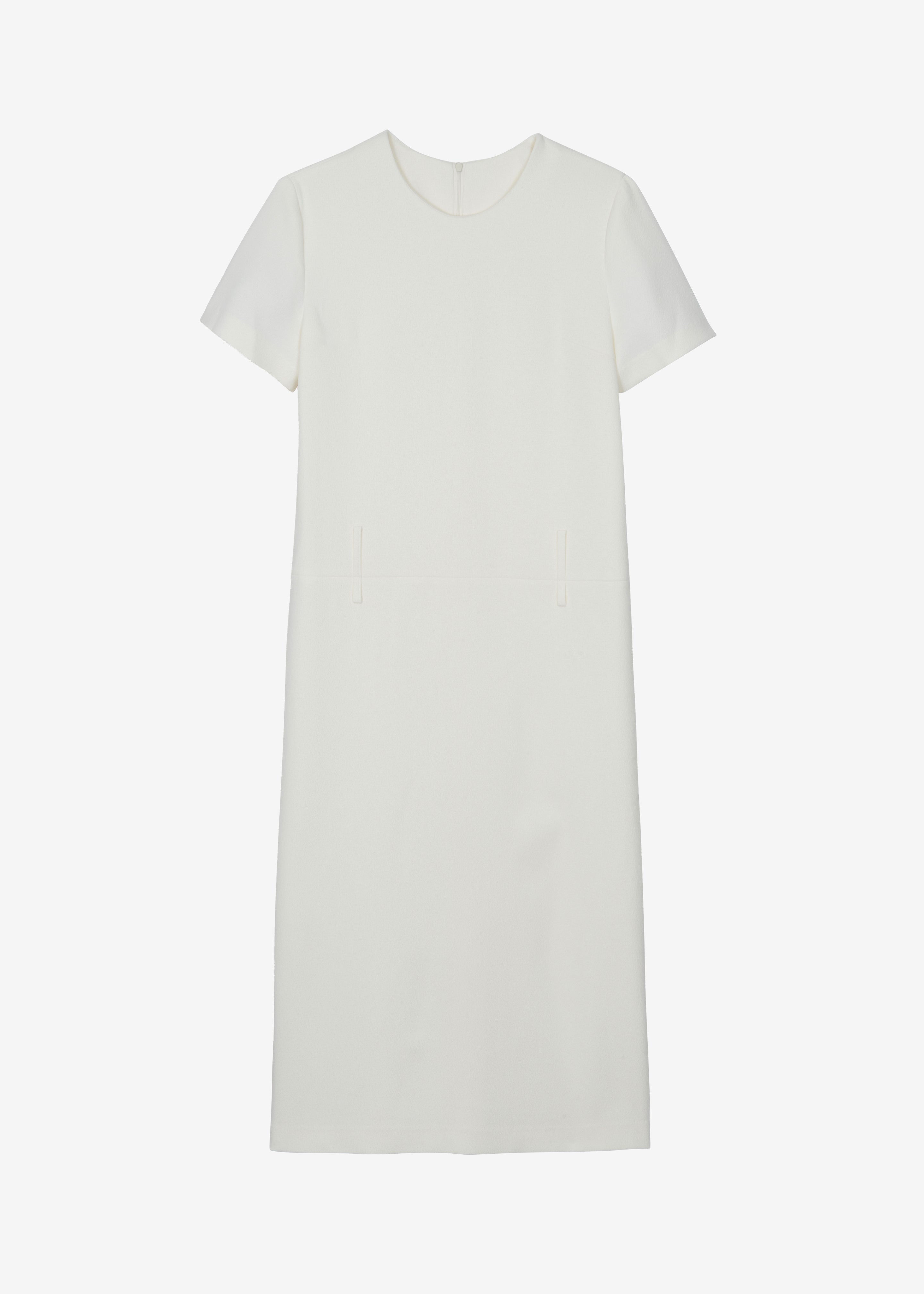 Kaniva Double Belt Loop Midi Dress - Ivory - 6