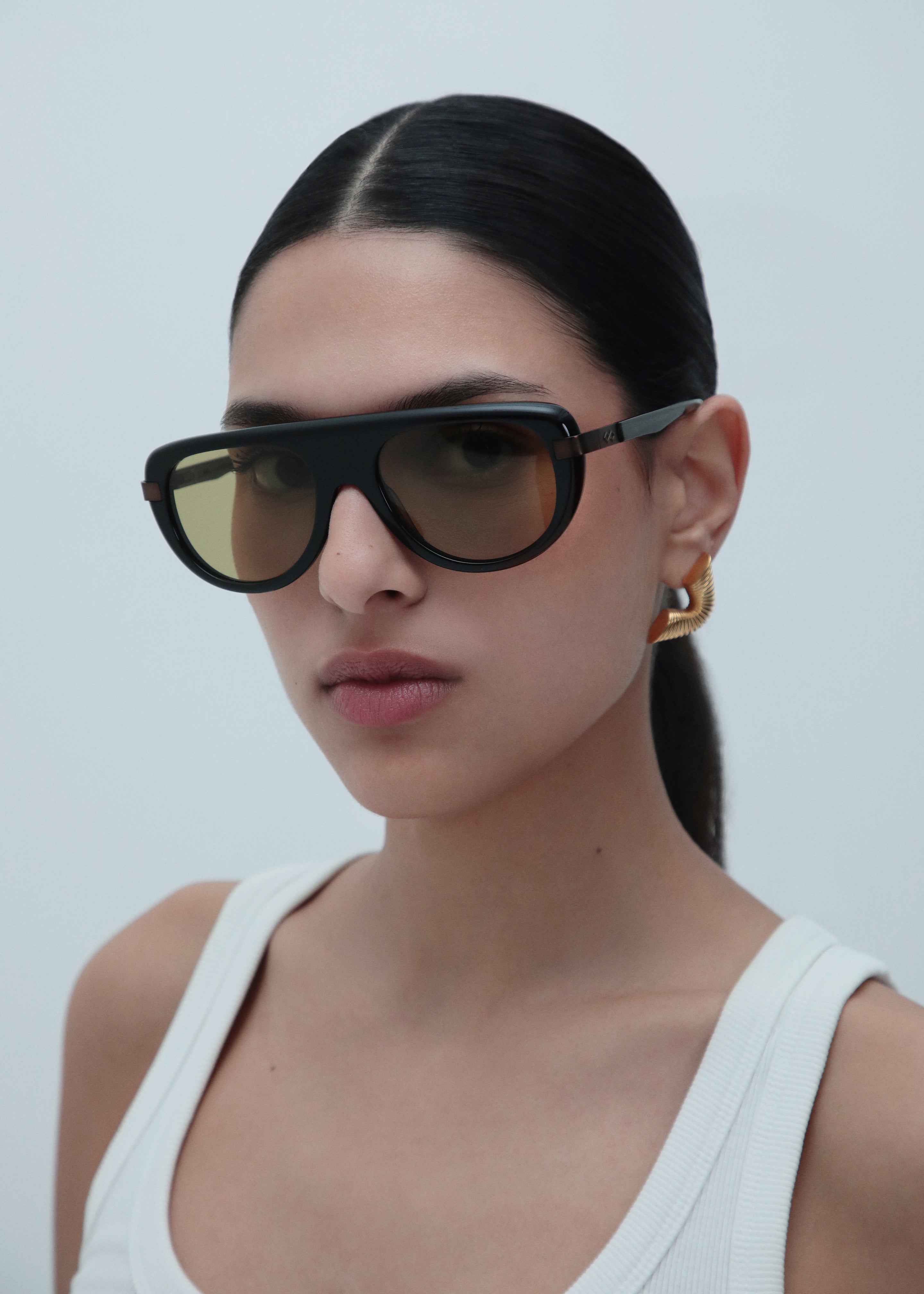 Karen Wazen Sol Sunglasses - Yellow - 2