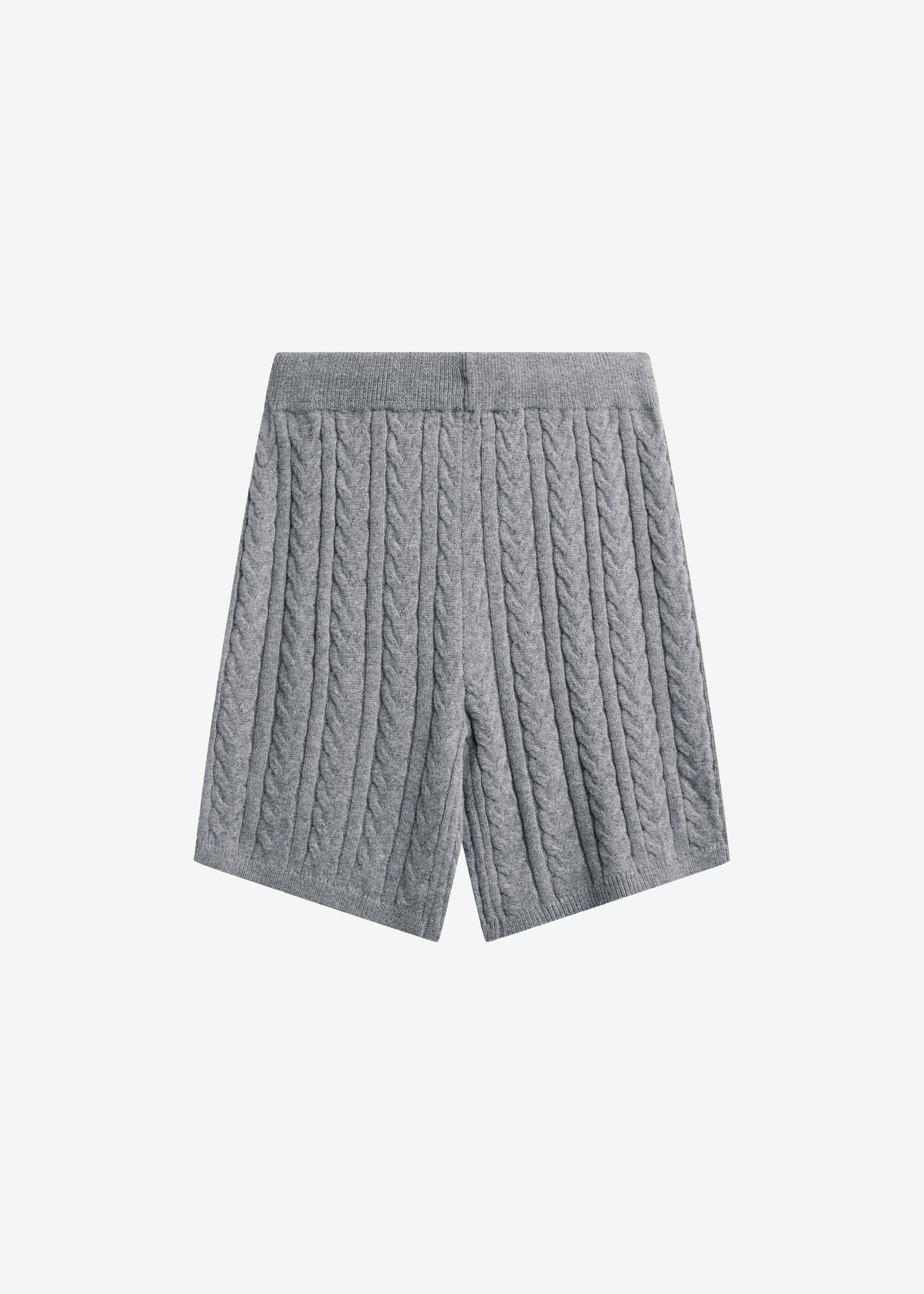 Karmoy Cable Knit Shorts - Grey – The Frankie Shop
