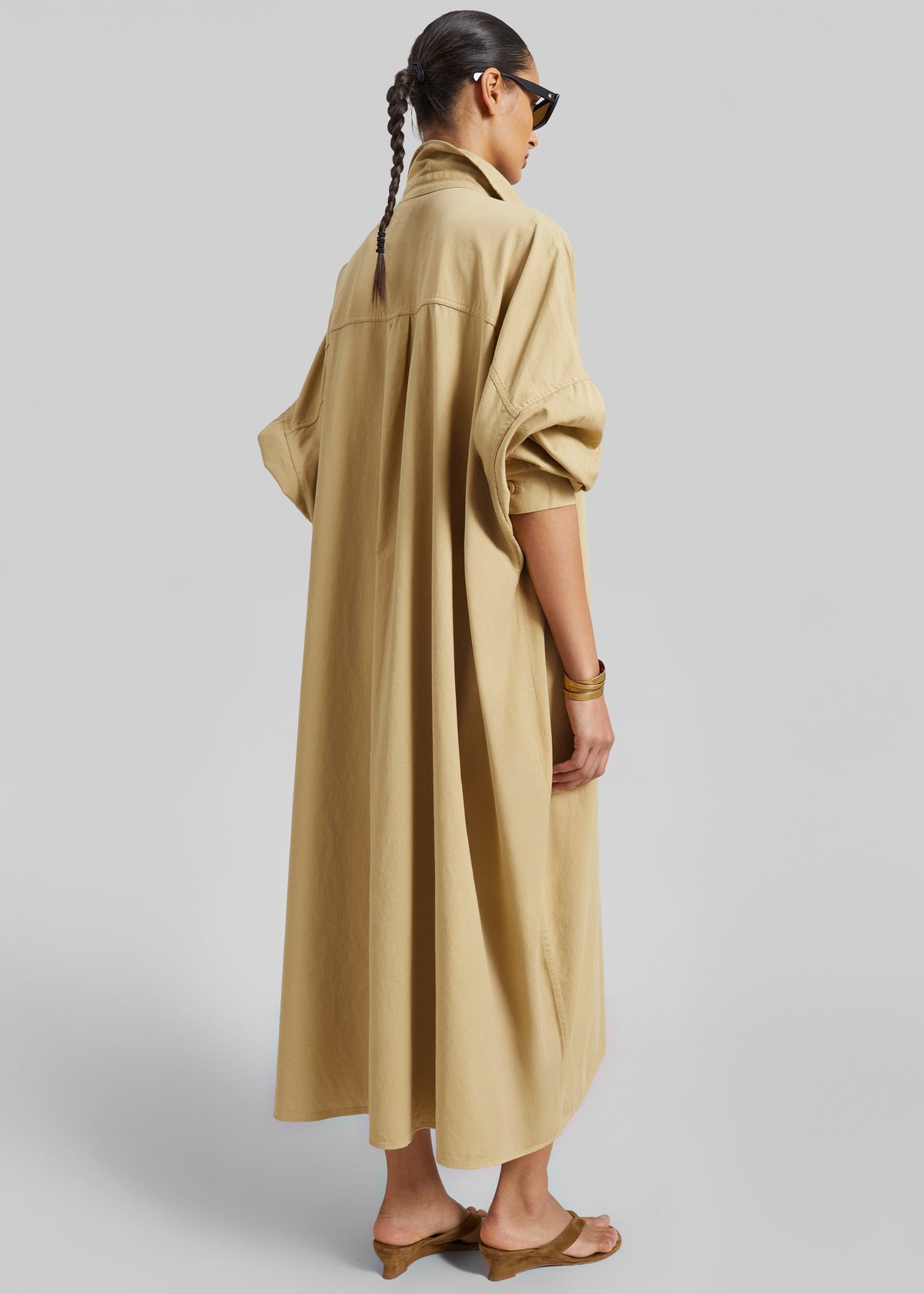 Kason Oversized Shirt Dress - Sahara - 6