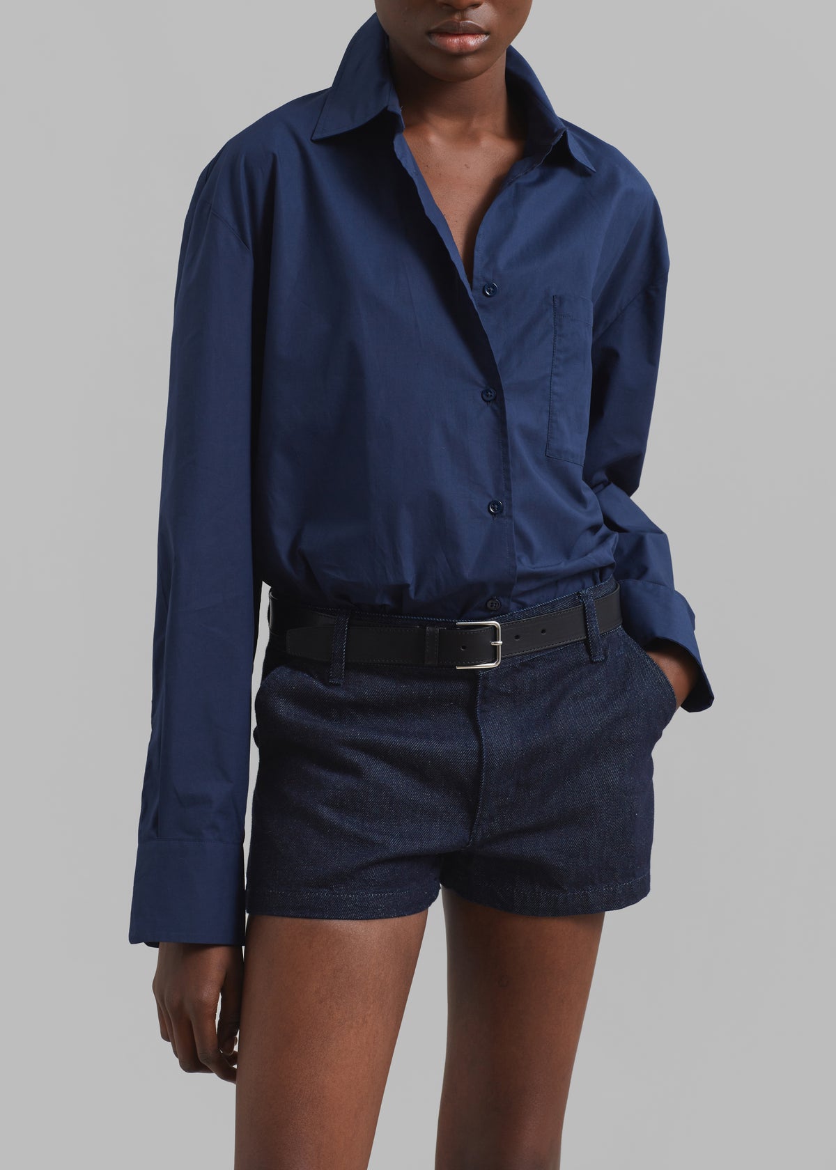 Kate Denim Mini Shorts - Raw Wash - 7