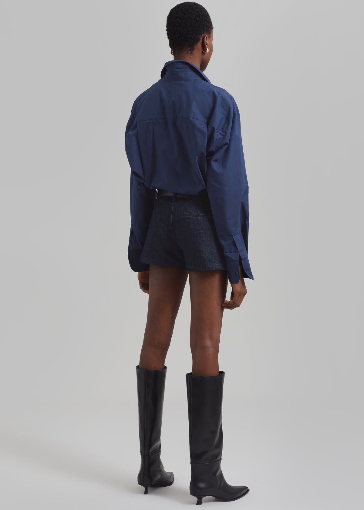 Kate Denim Mini Shorts - Raw Wash - 8