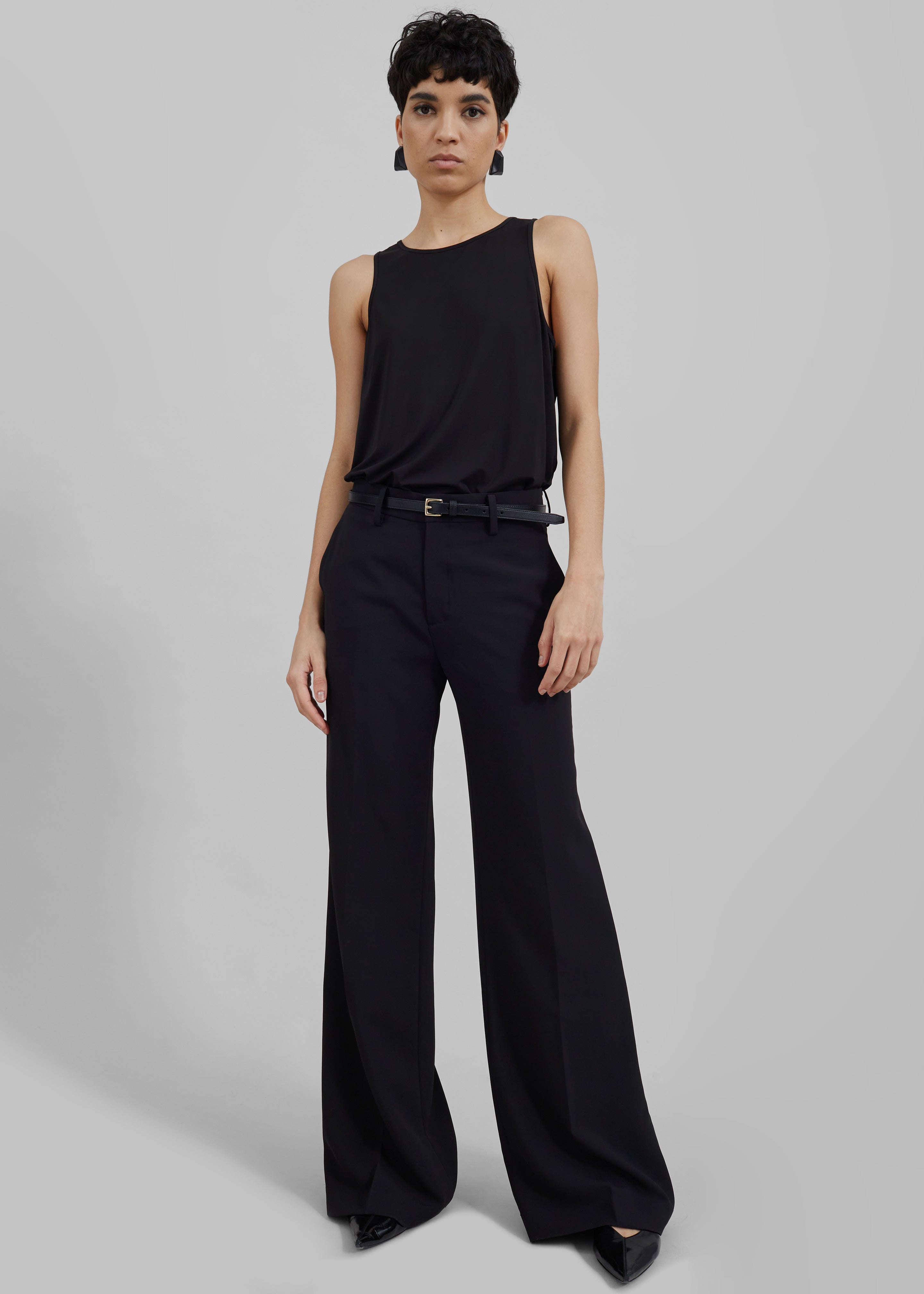 Katie Flared Pants - Black – The Frankie Shop