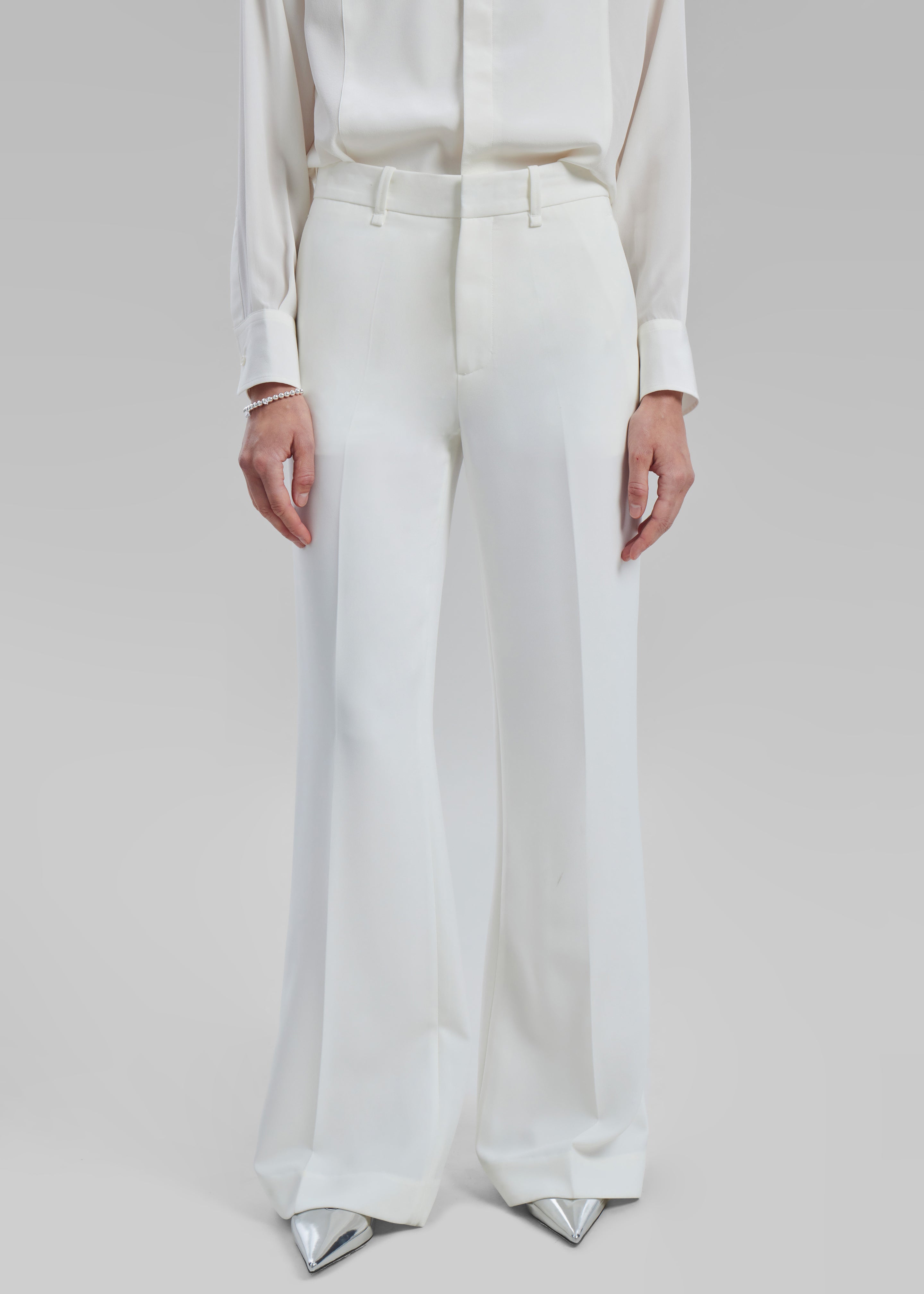 Katie Flared Pants - Ivory - 7