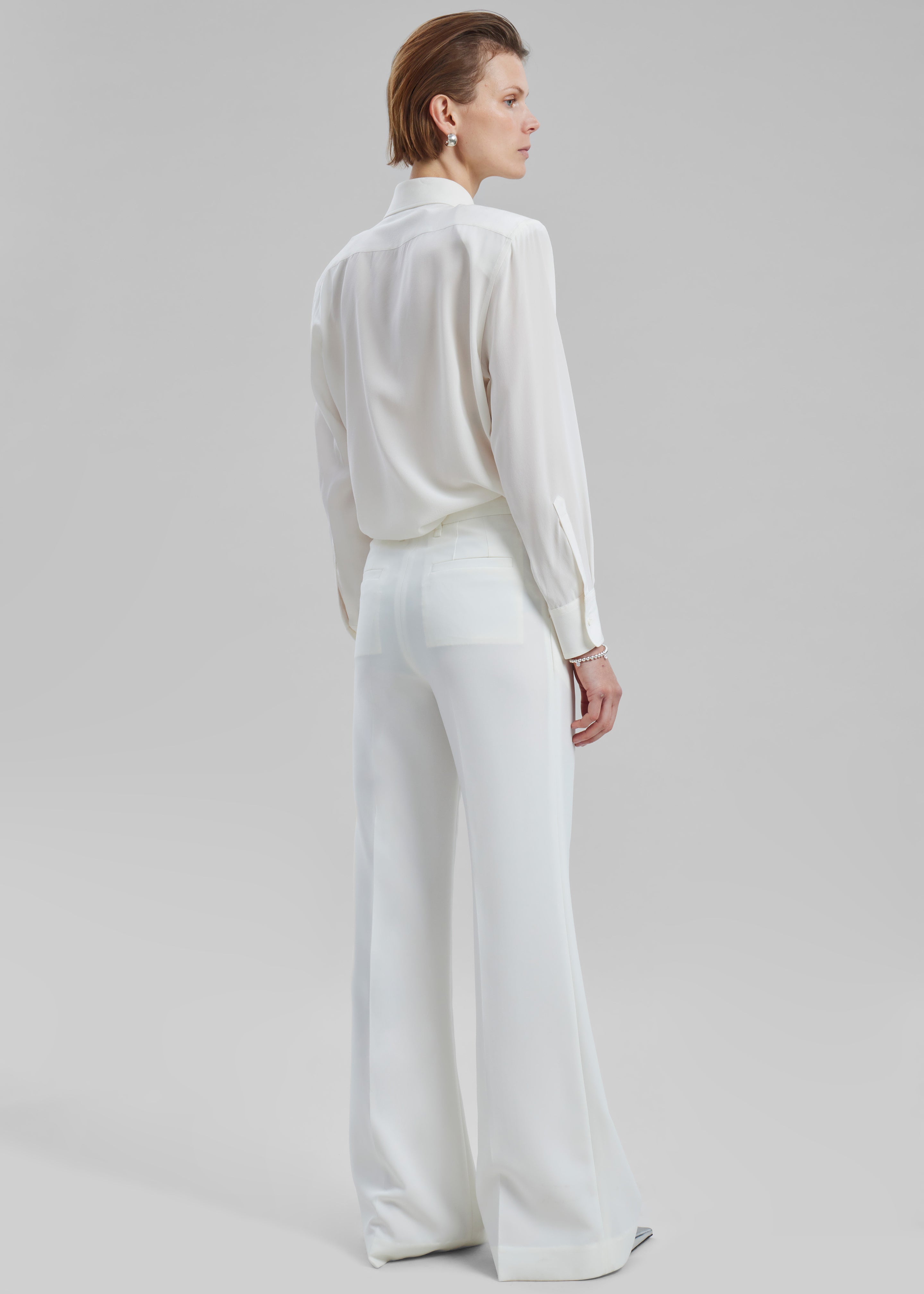 Katie Flared Pants - Ivory - 12