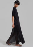 Kaya Pleated Maxi Skirt - Black