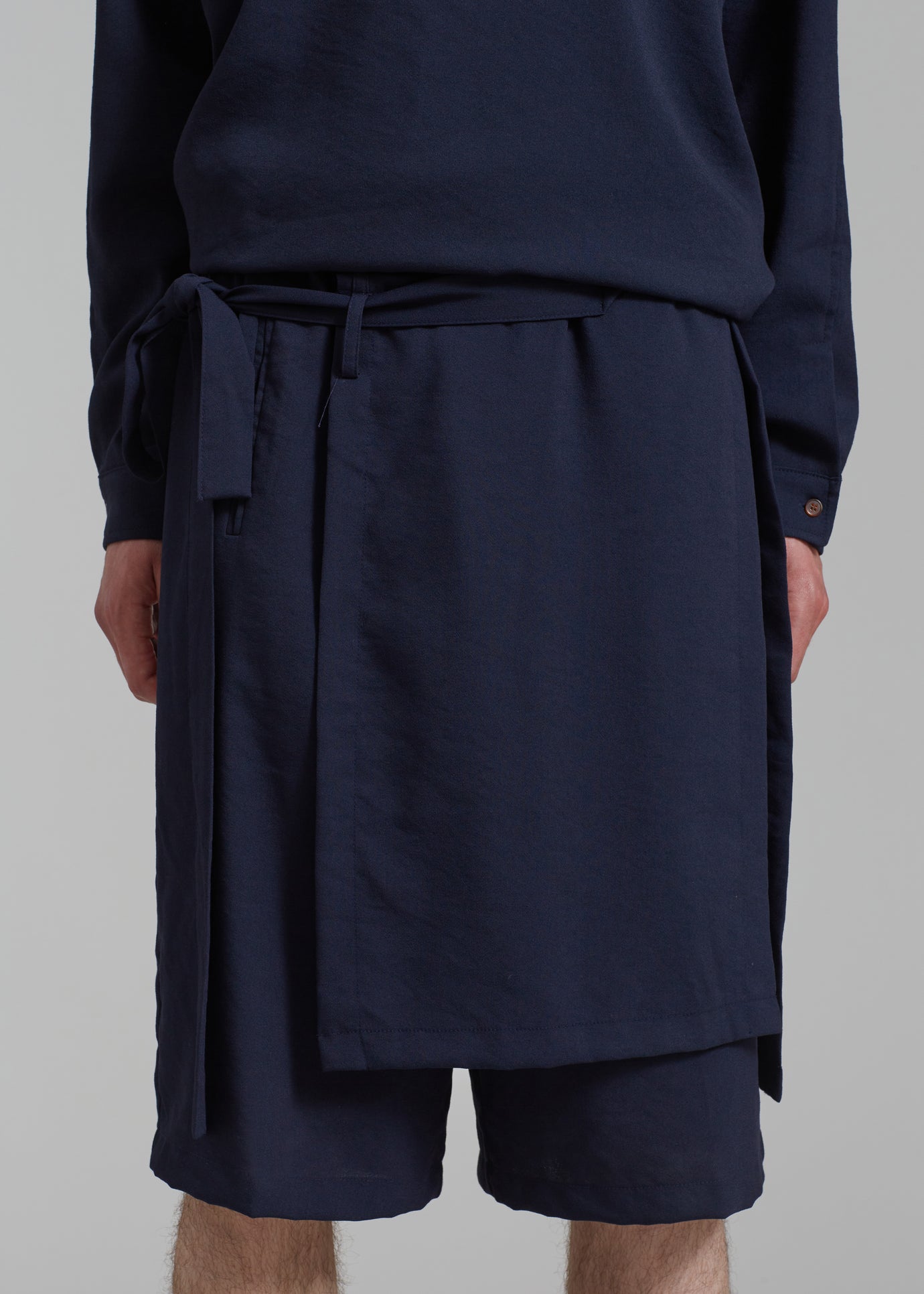 Keanu Light Wrap Shorts - Blue - 1