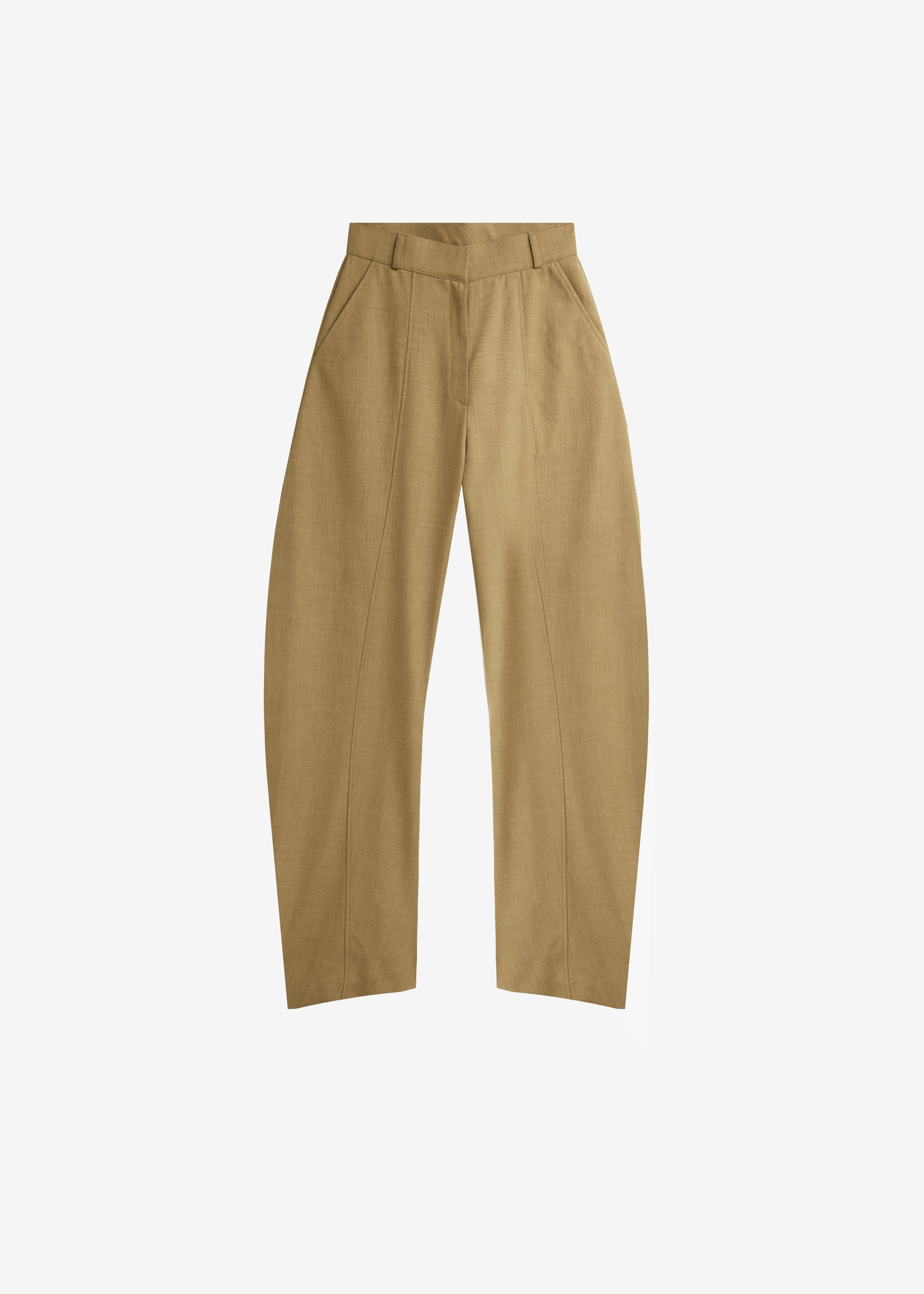 Keasden Barrel Leg Trousers - Camel - 8