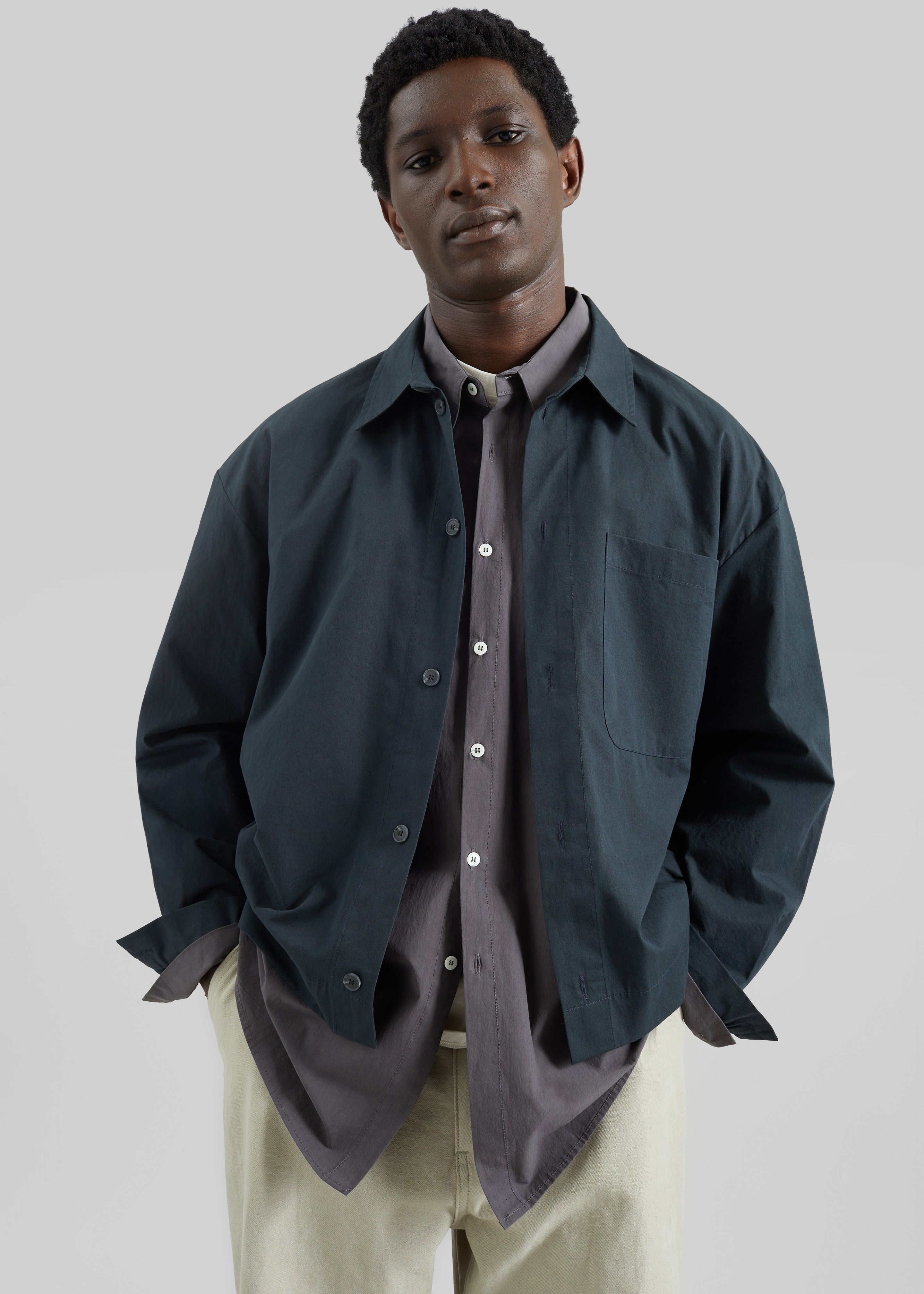Keith Overshirt - Deep Teal – The Frankie Shop