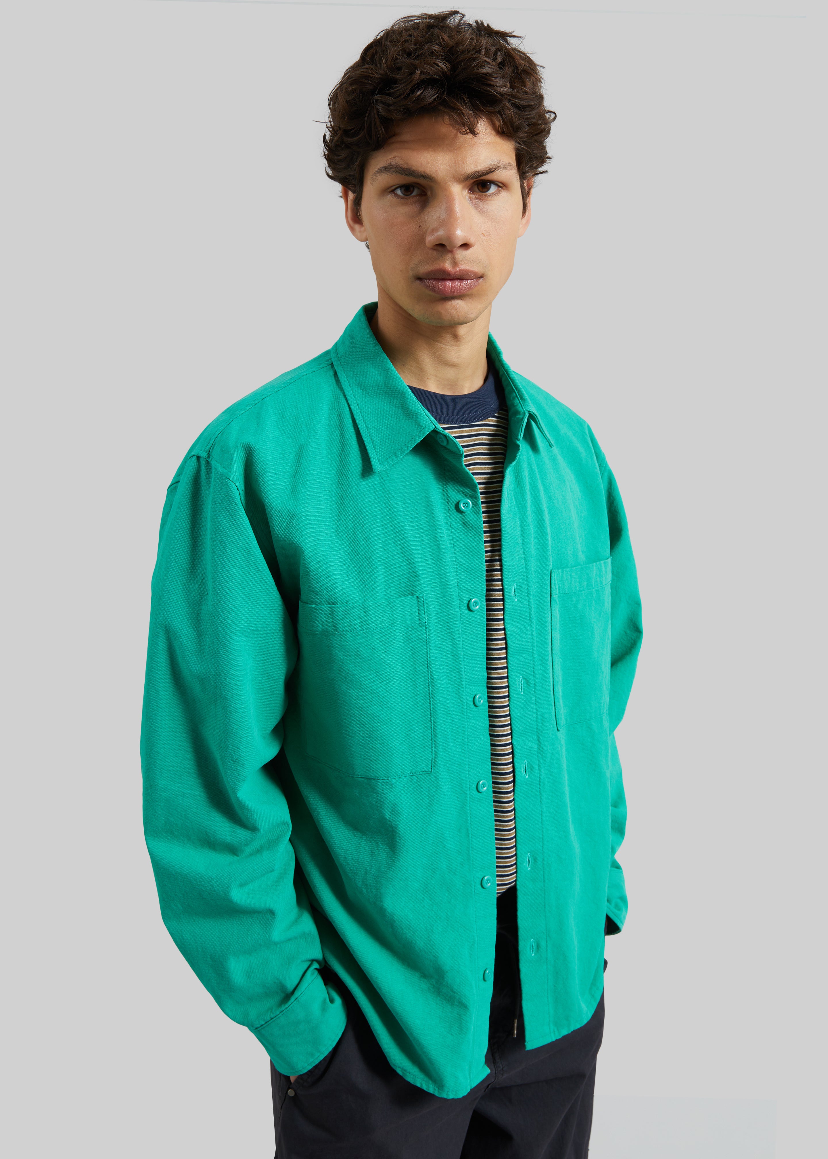 Keller Cotton Shirt - Green - 3