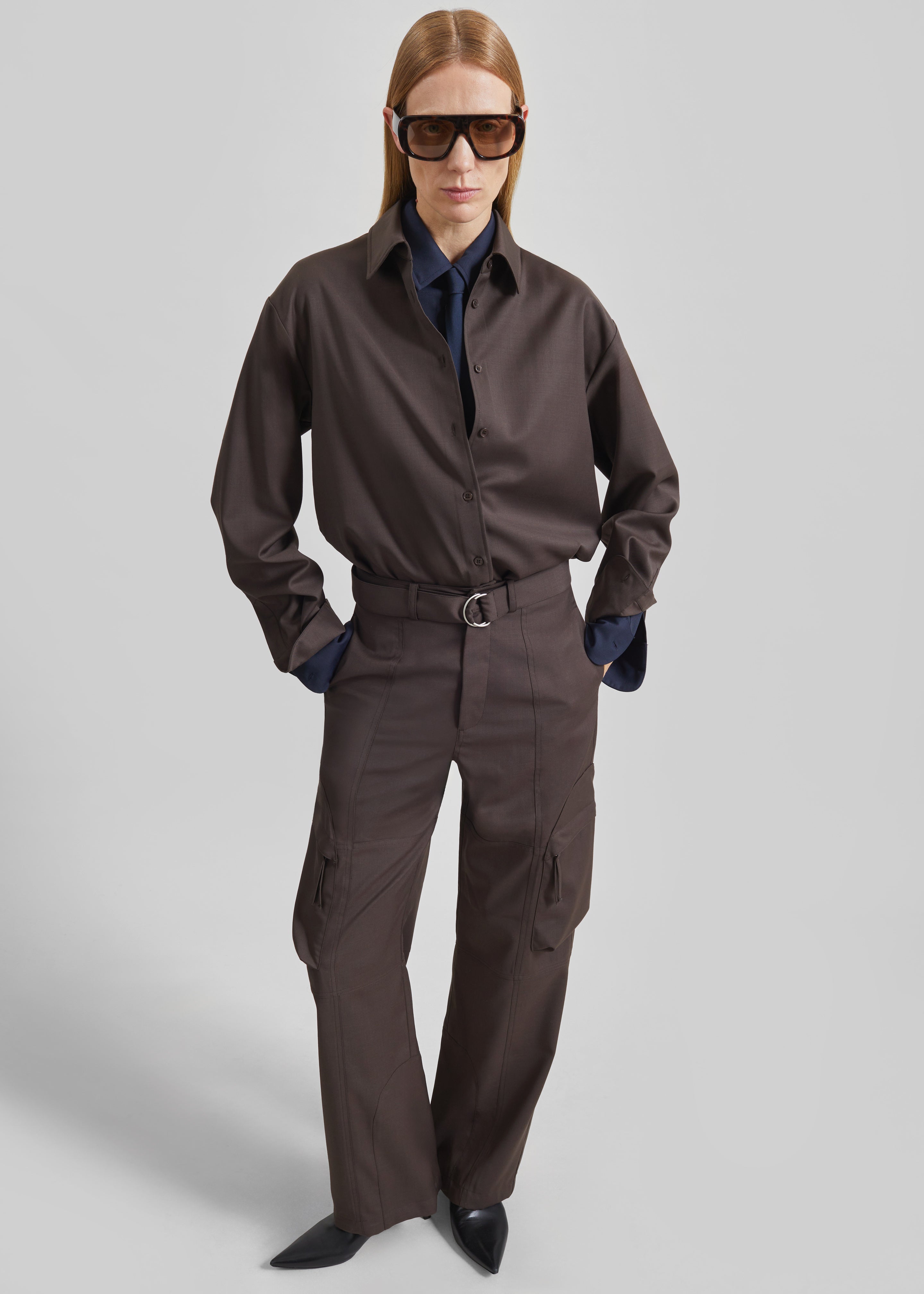 Kelly Cargo Pants - Brown - 1