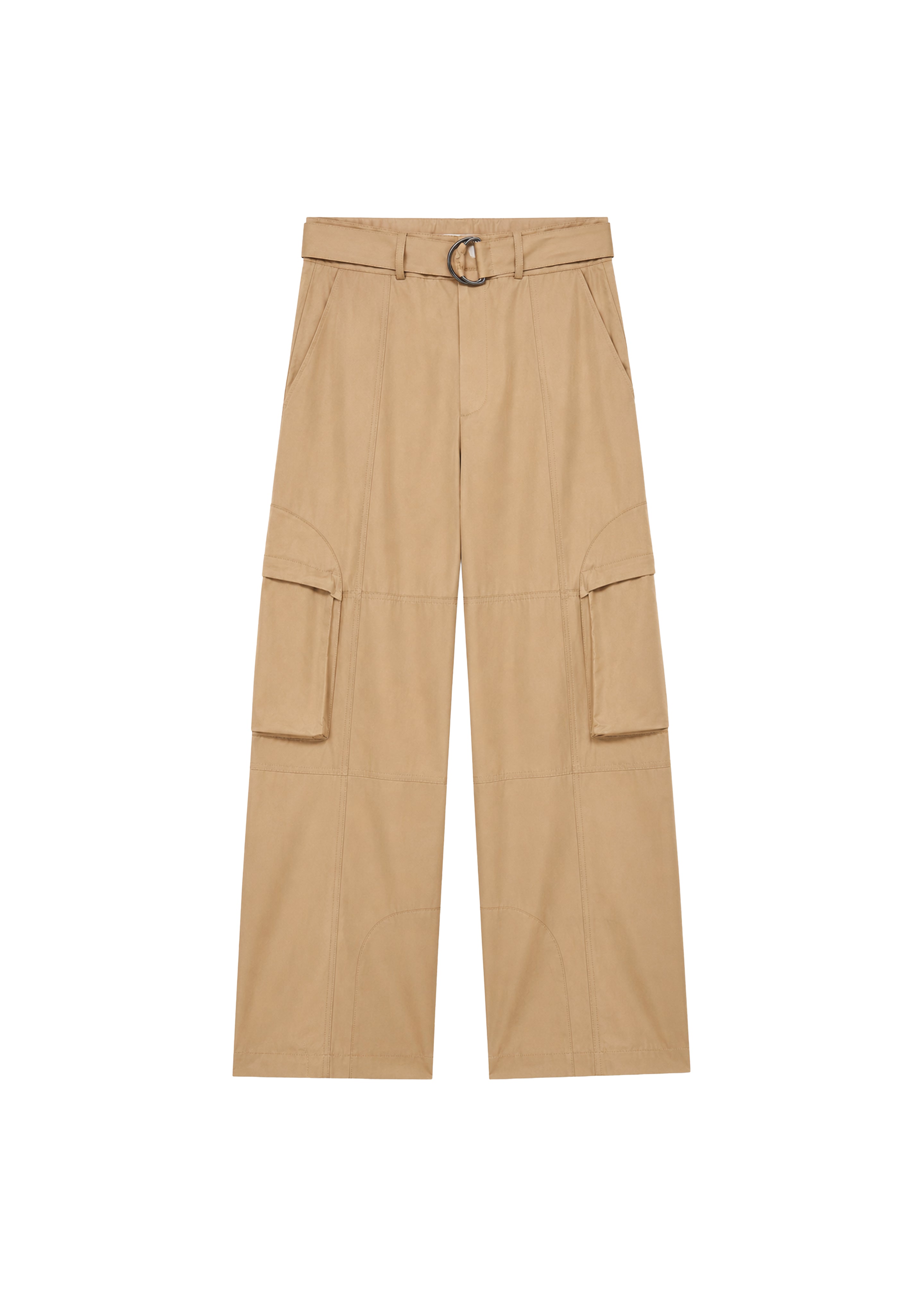 Kelly Cotton Cargo Pants - Camel - 8