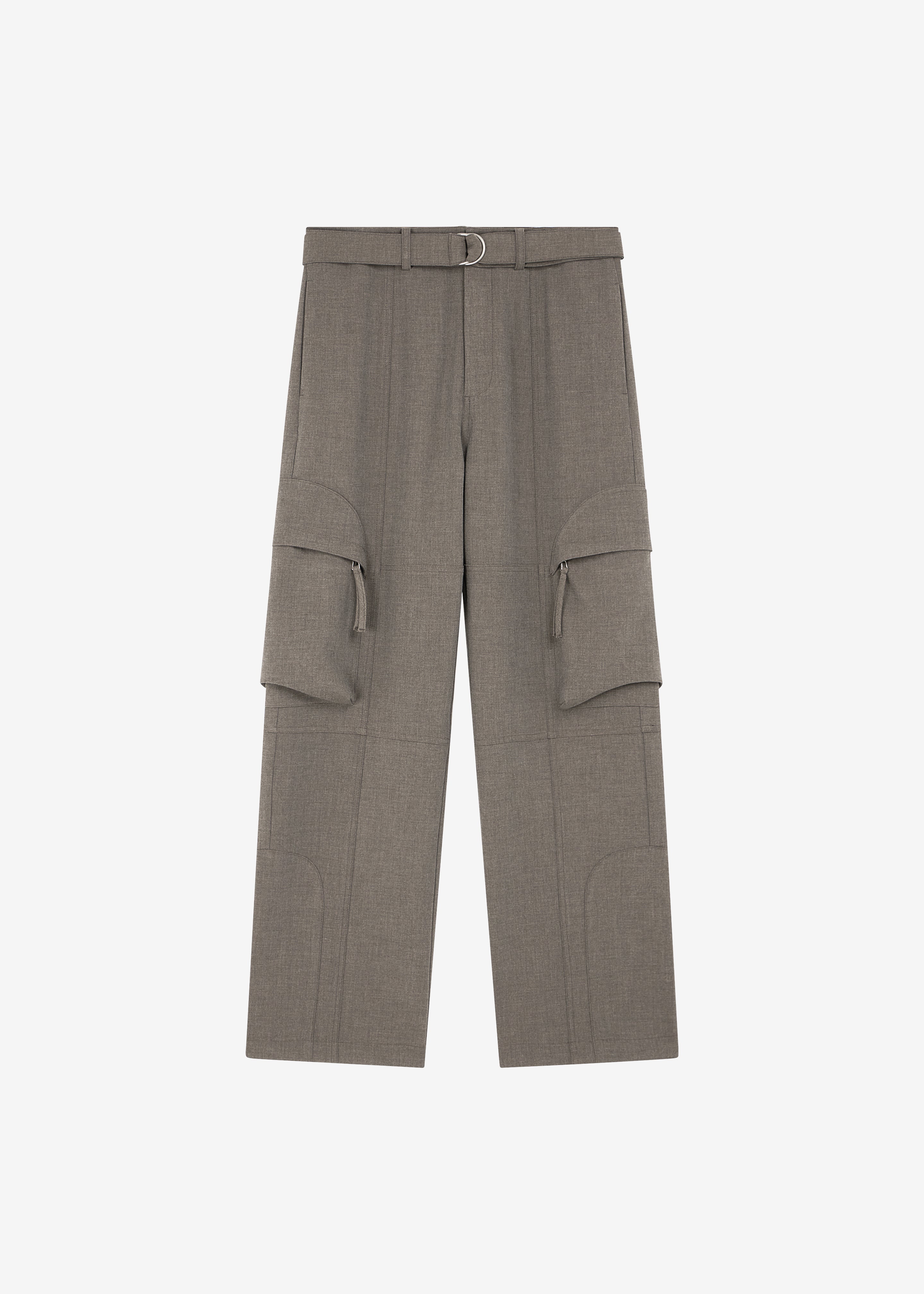 Kelly Double Weave Cargo Pants - Taupe Melange – The Frankie Shop