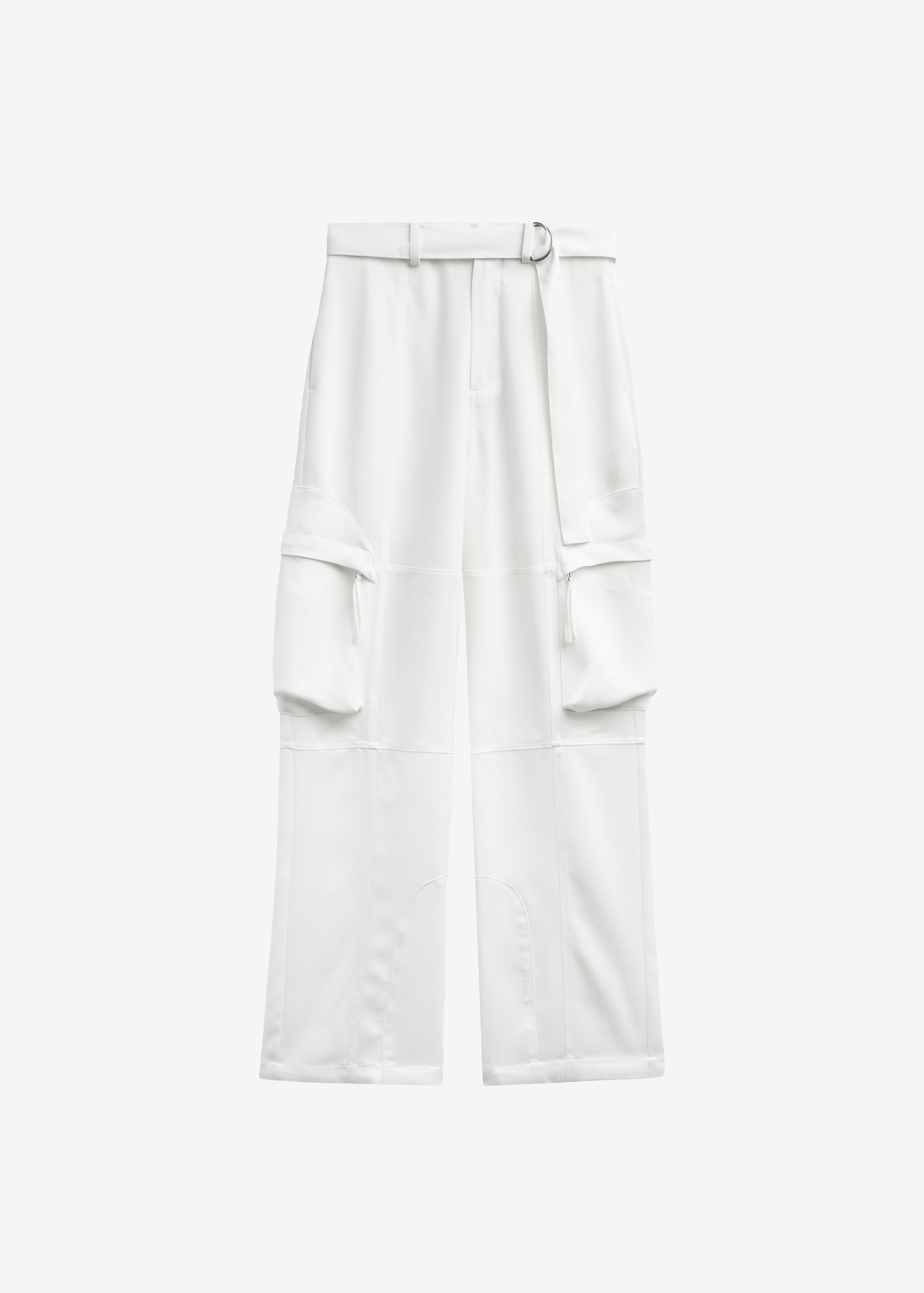 Kelly Fluid Cargo Pants - White - 9