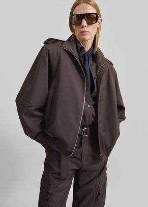 Kelly Padded Blouson - Brown