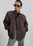 Kelly Padded Blouson - Brown