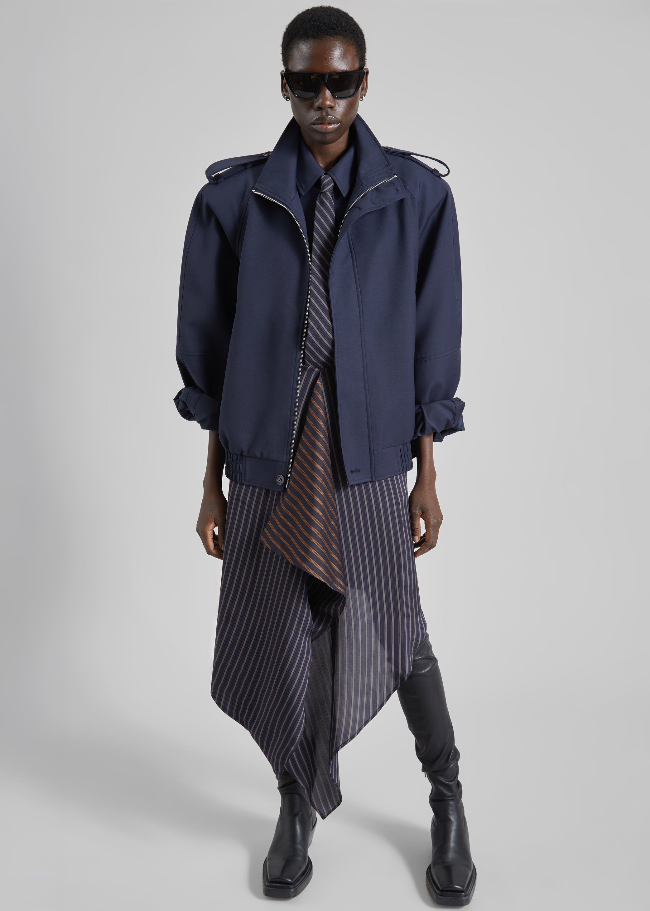 Shop the look image for Kelly Padded Blouson - Navy