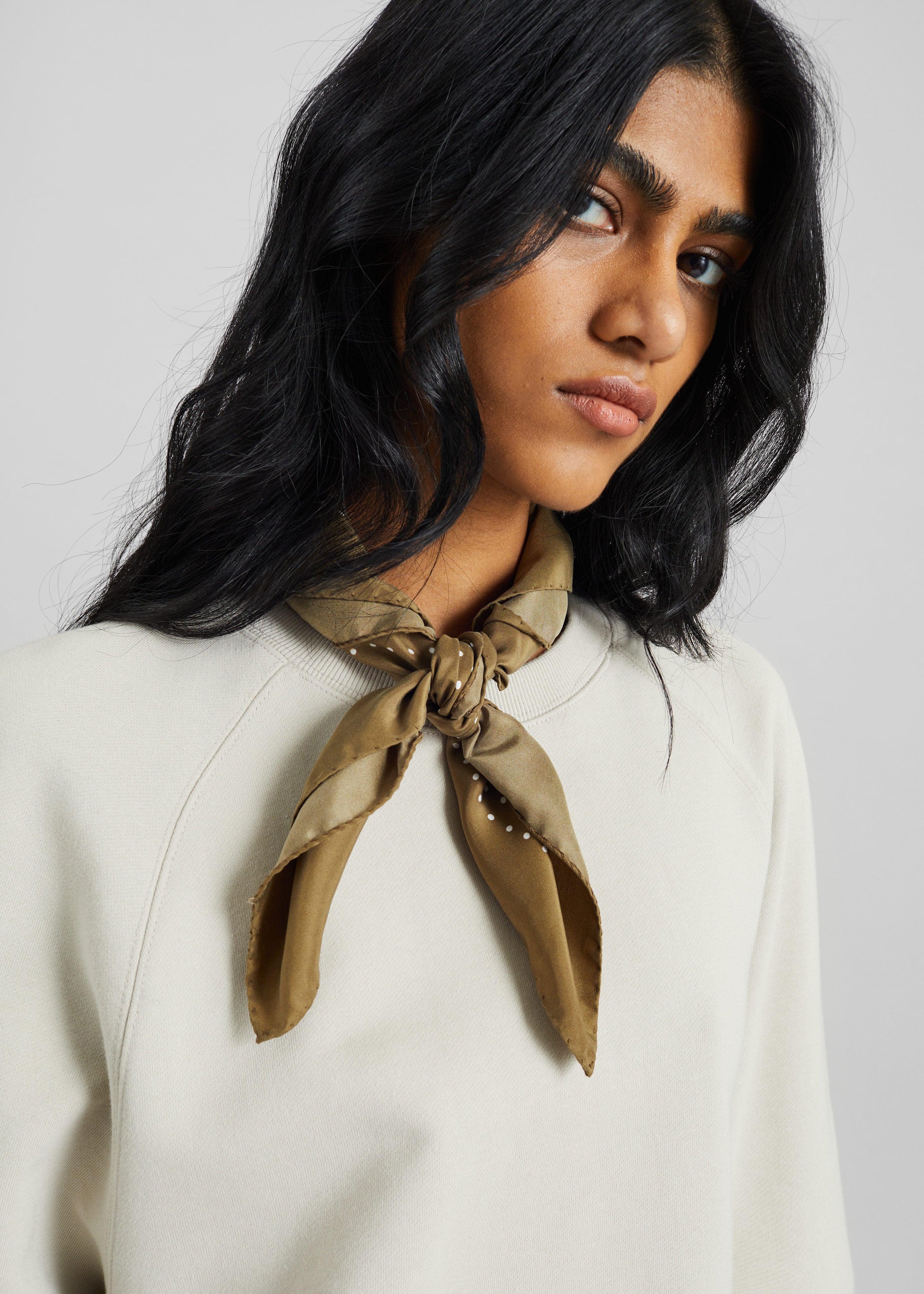 Kenitra Balloon Sleeve Sweatshirt - Beige - 3