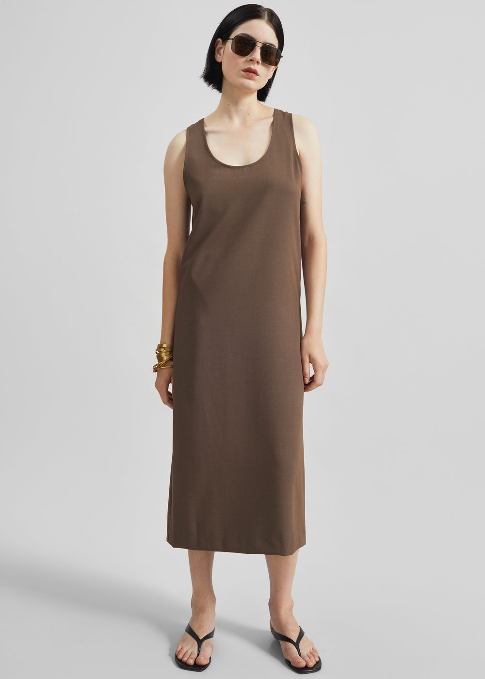 Kenmare Midi Dress - Brown