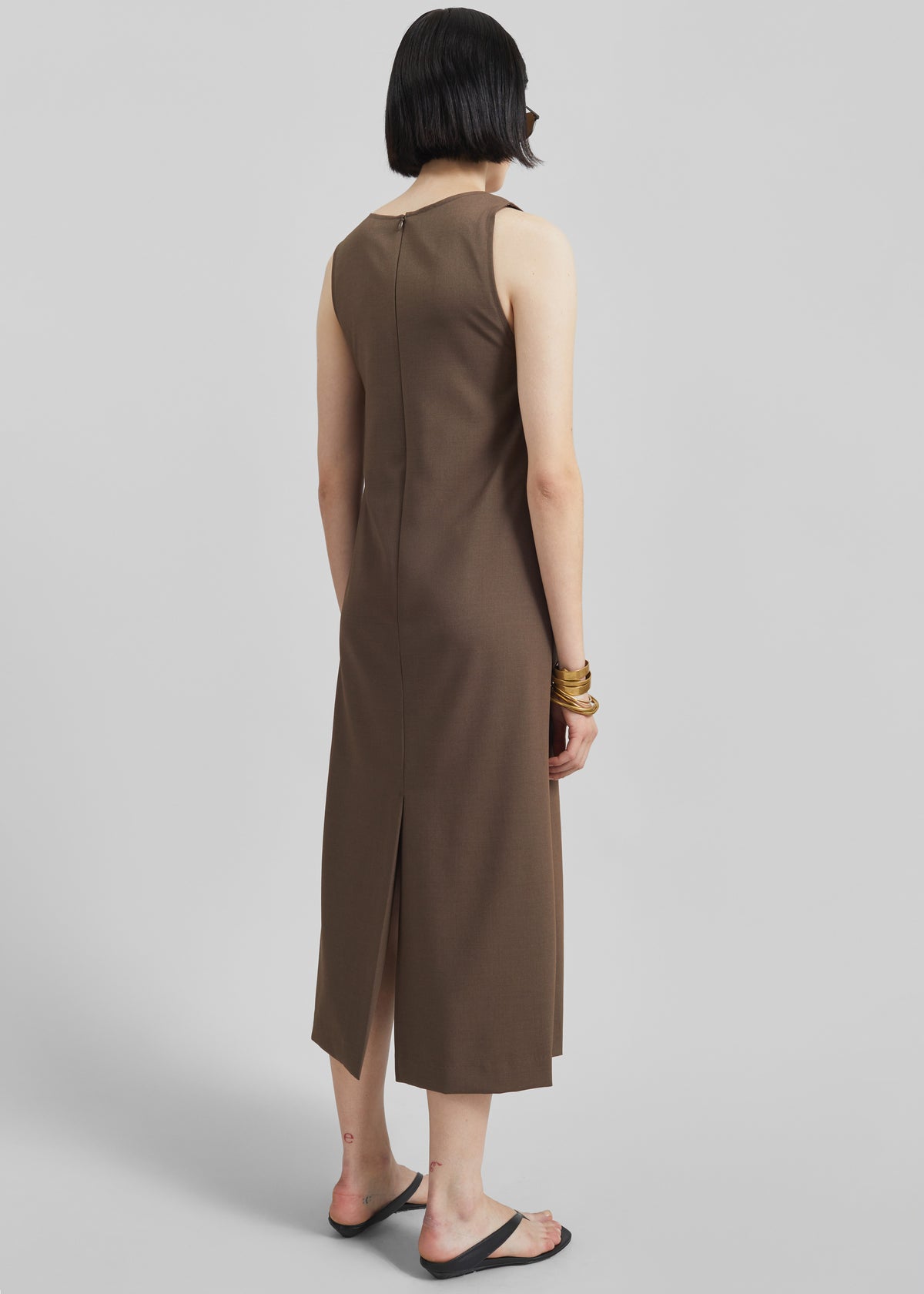 Kenmare Midi Dress - Brown - 5