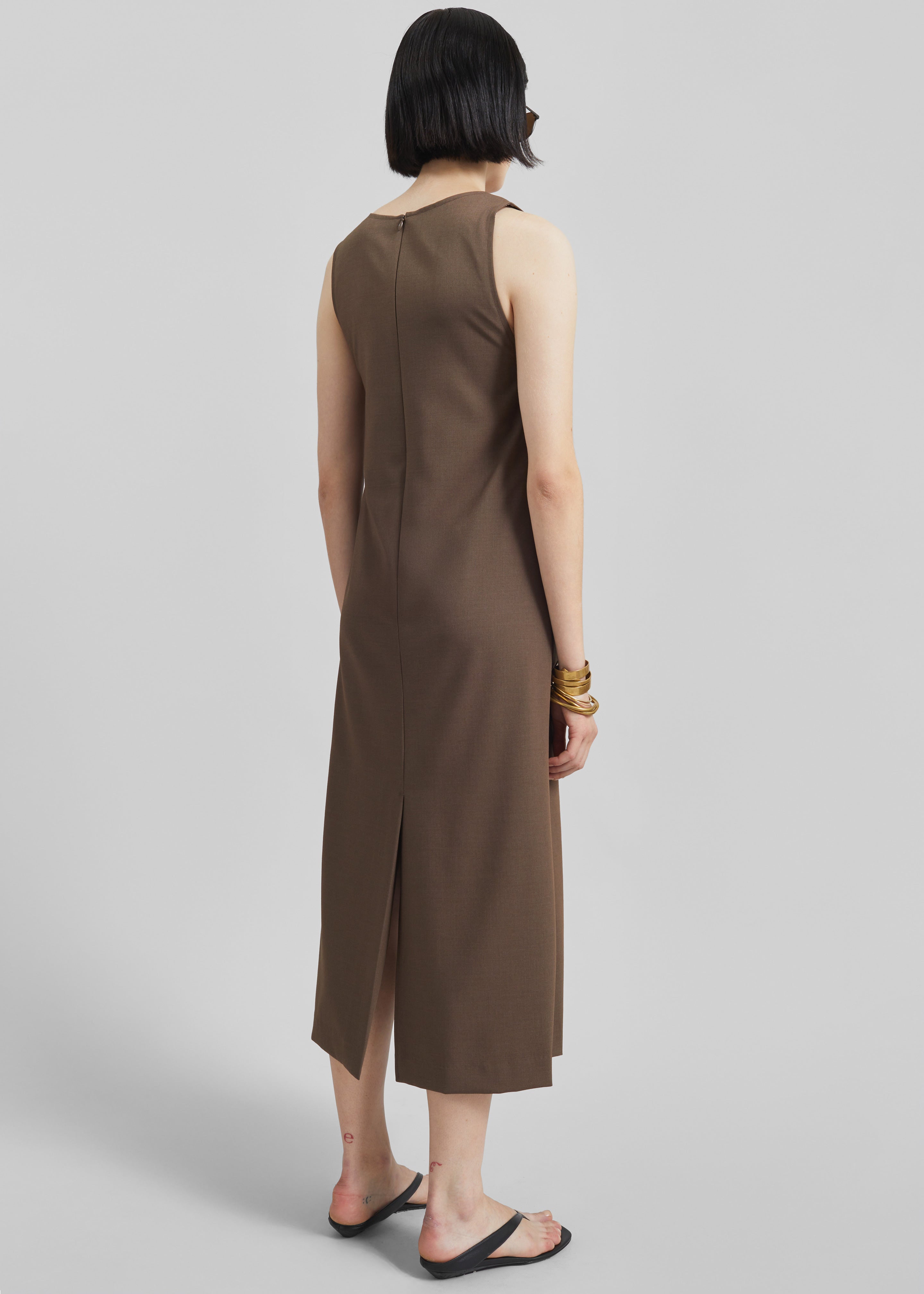 Kenmare Midi Dress - Brown - 5