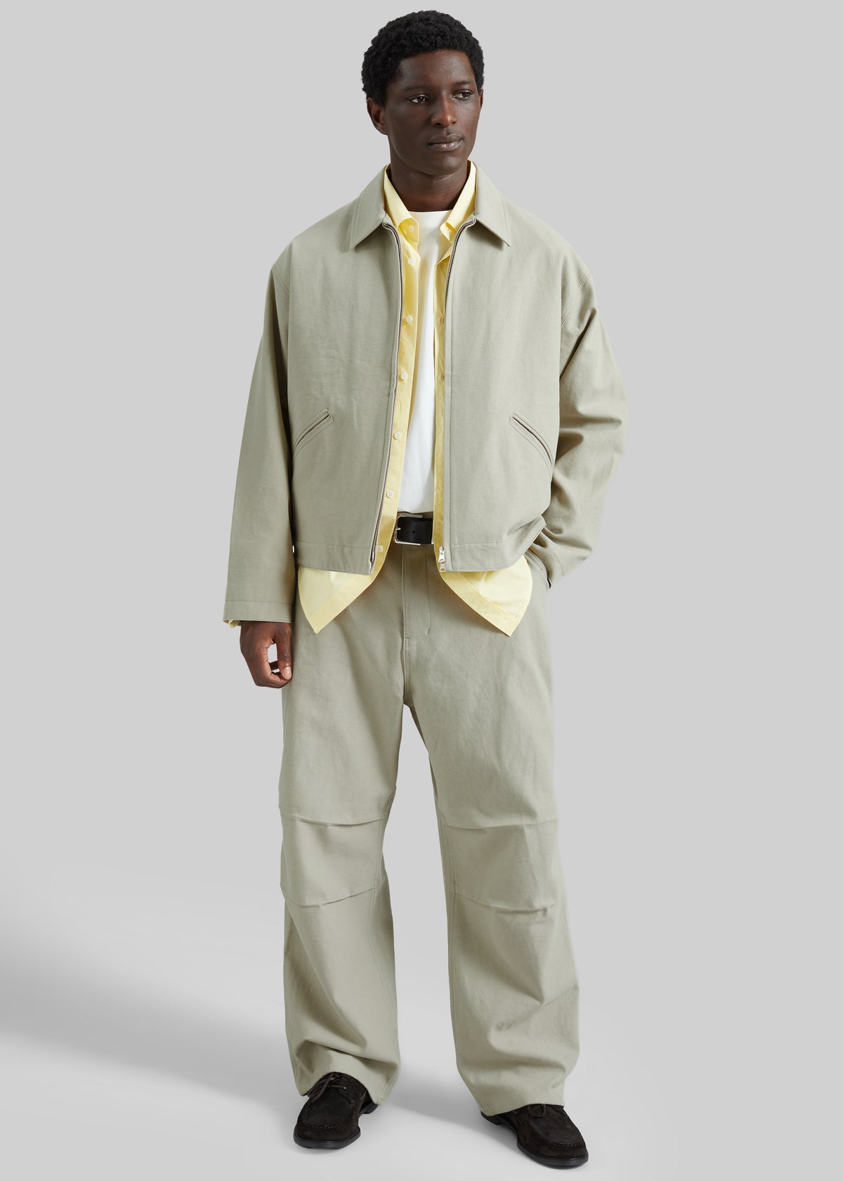 Kenton Cotton Pants - Beige - 4