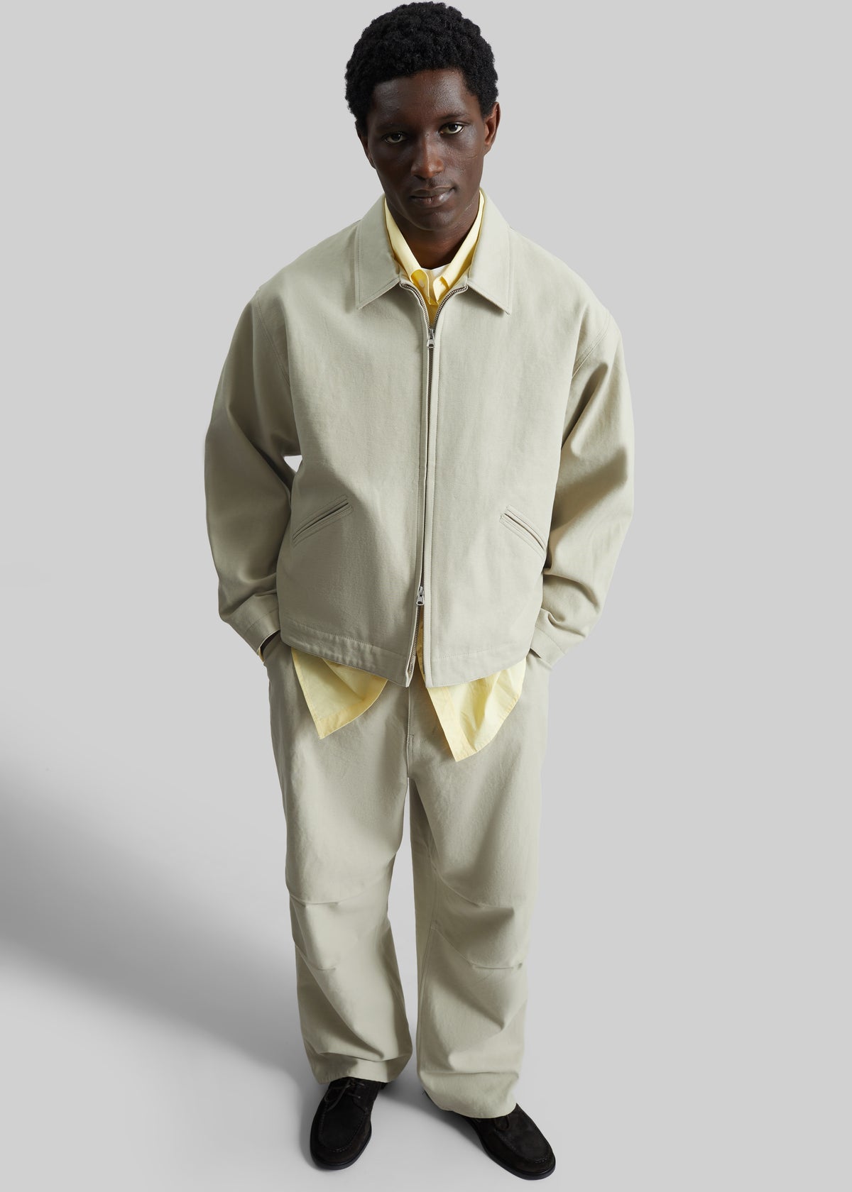 Kenton Cotton Pants - Beige - 2