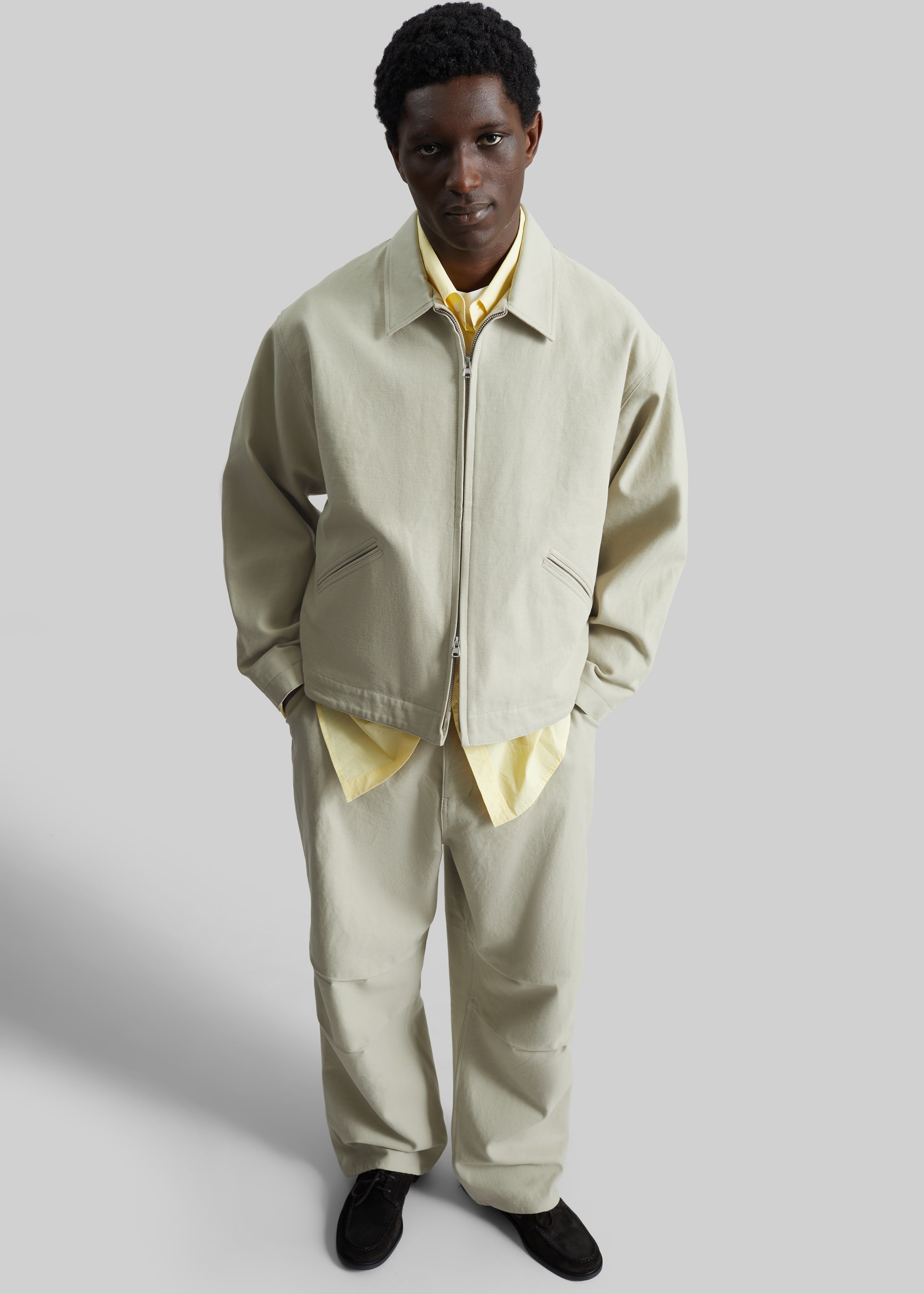 Kenton Cotton Pants - Beige - 2
