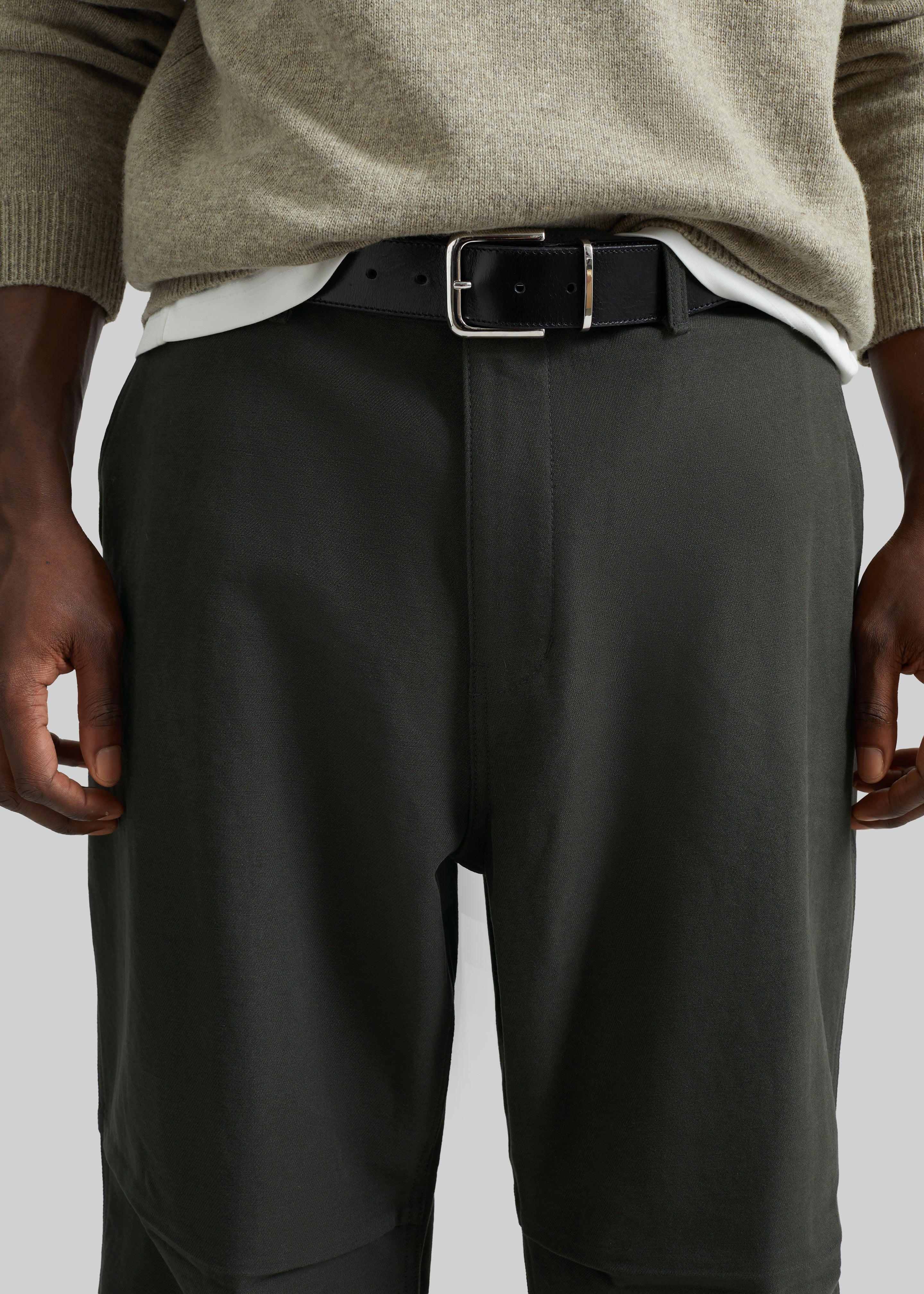 Kenton Cotton Pants - Charcoal - 3