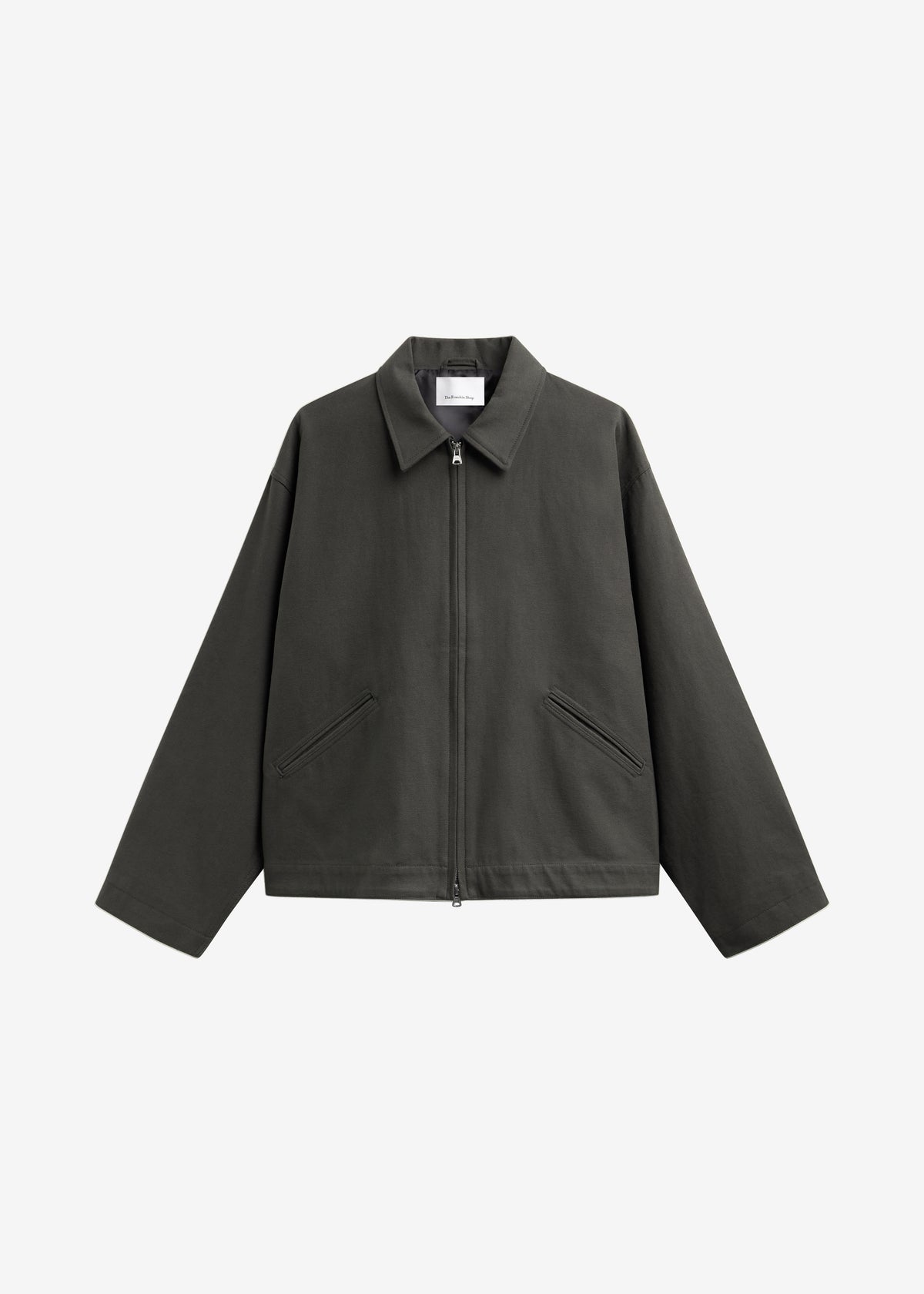 Kenton Cotton Zip Jacket - Charcoal - 8
